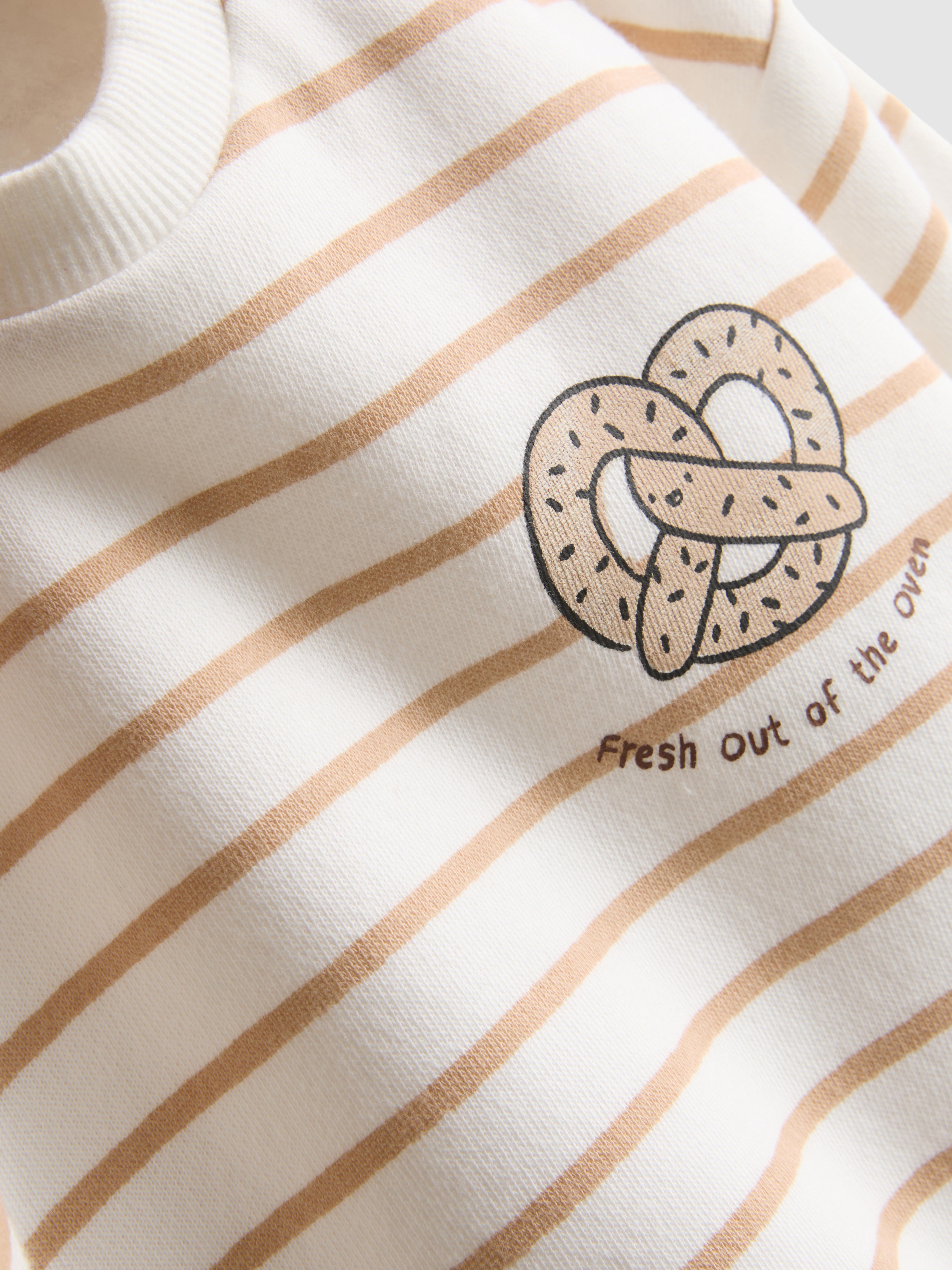 0-18mths | Cotton Rich Pretzel Sweatshirt and Joggers Set