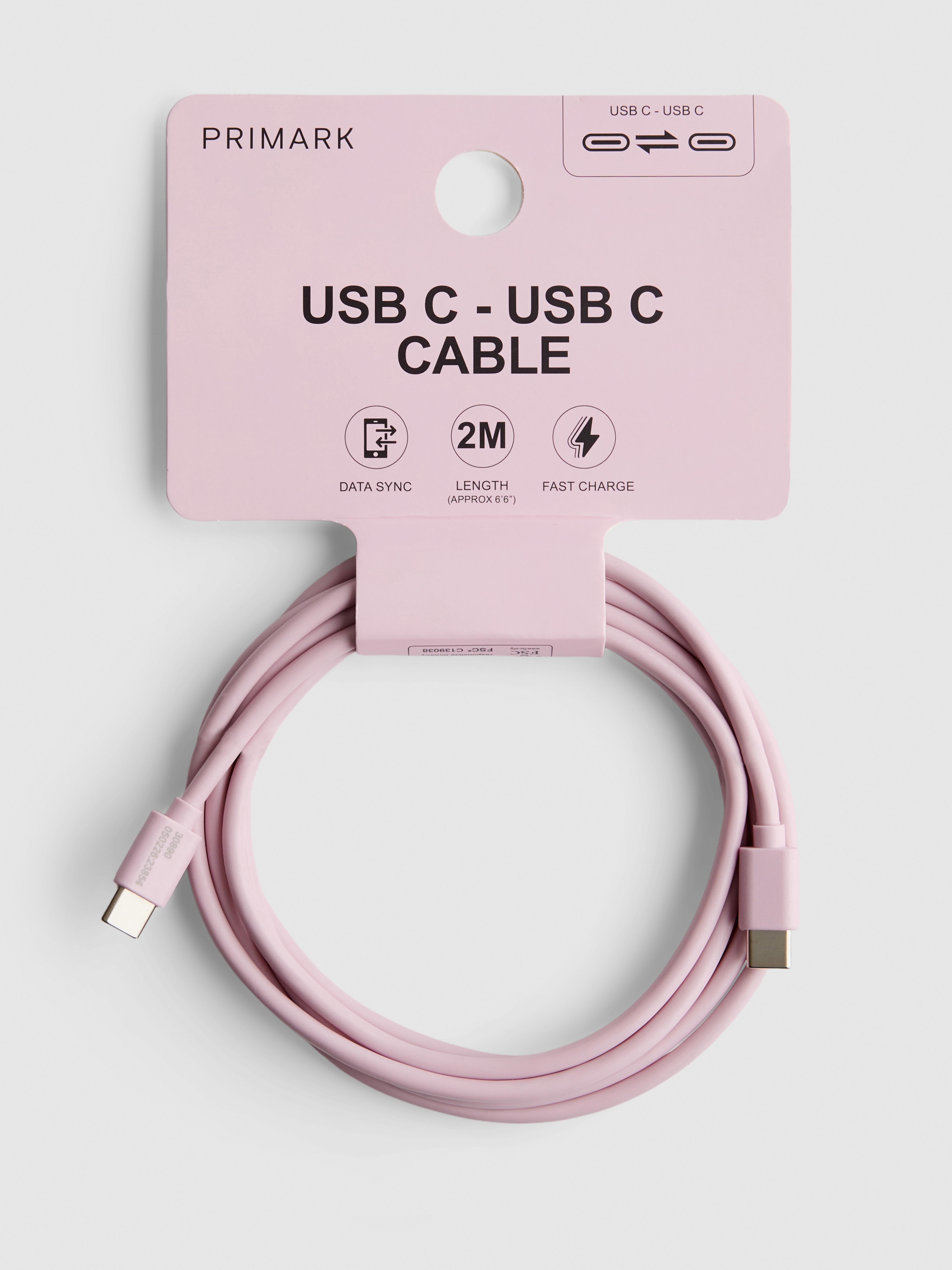2m USB C To USB C Cable