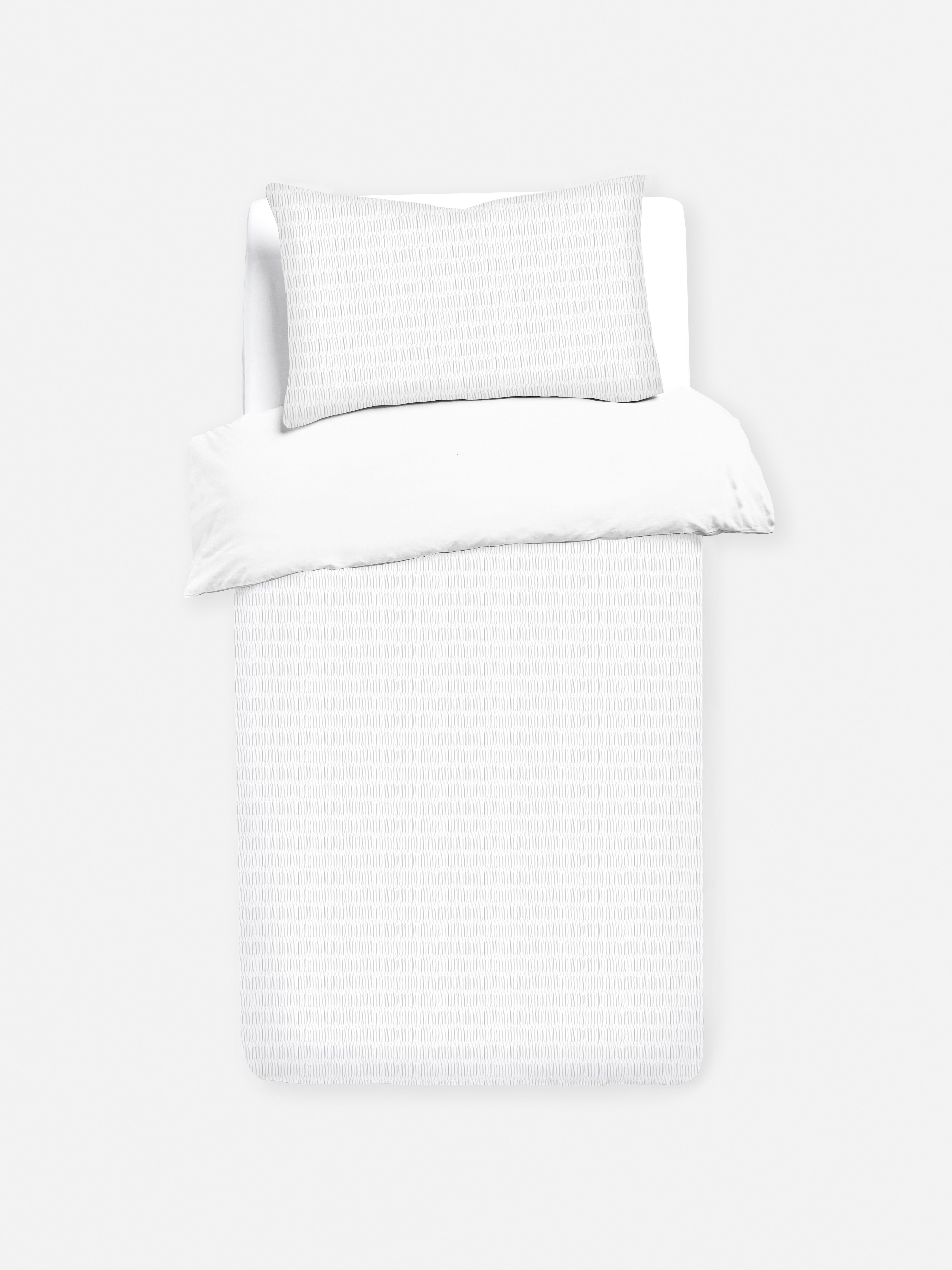 Seersucker Single Duvet Cover Set