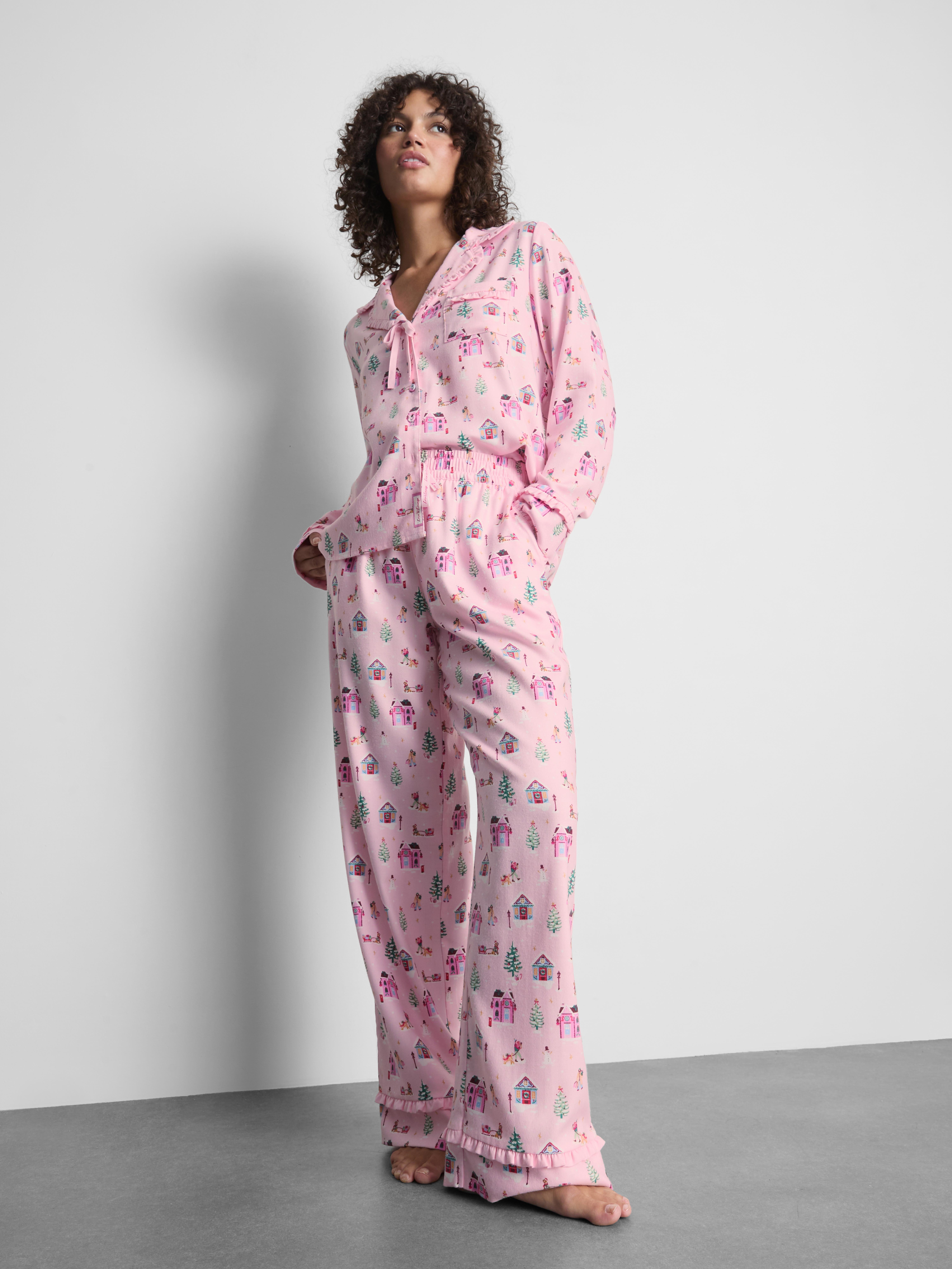 Love To Lounge Christmas Frill Pajama Bottoms