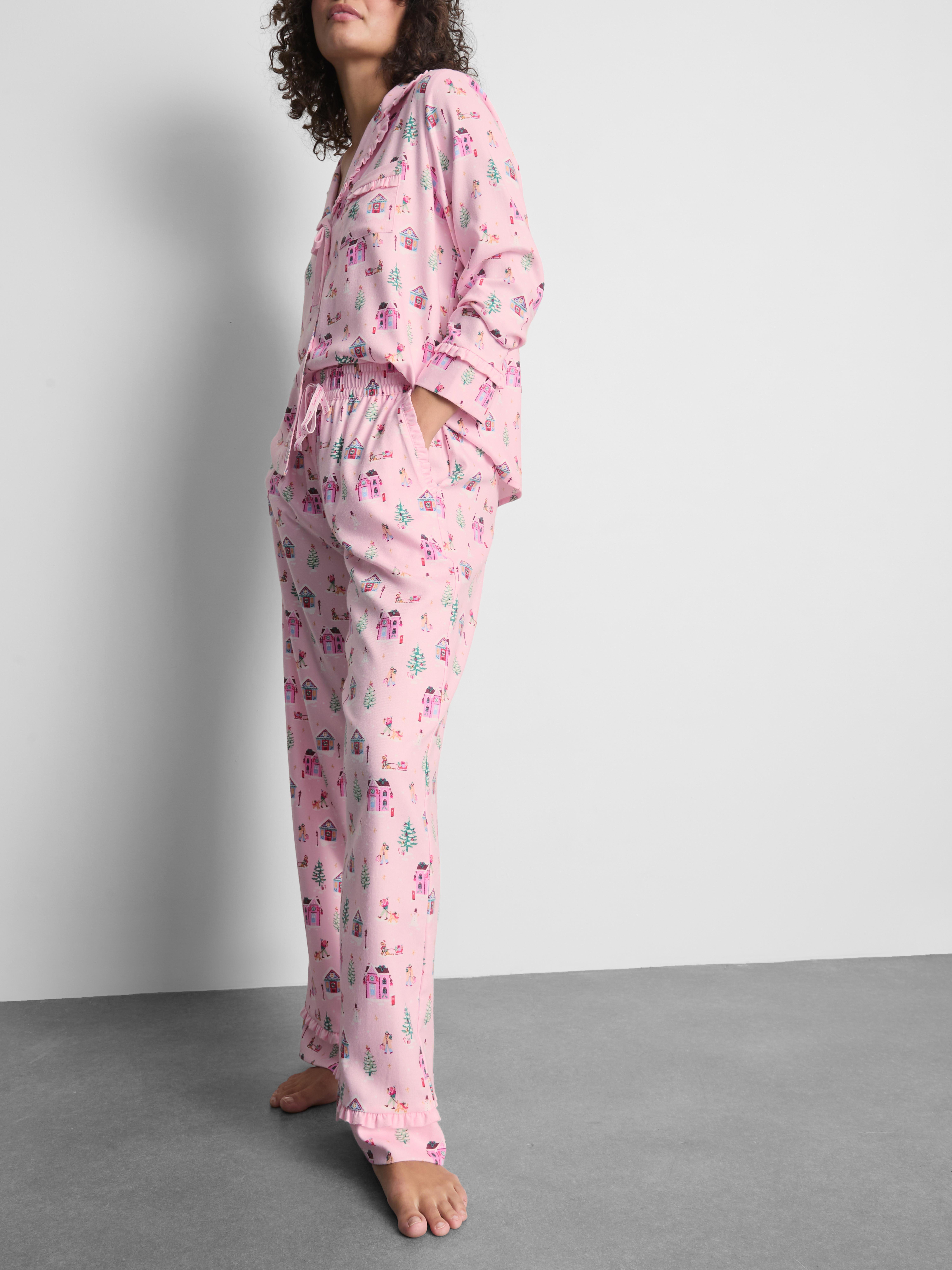 Love To Lounge Christmas Frill Pajama Bottoms