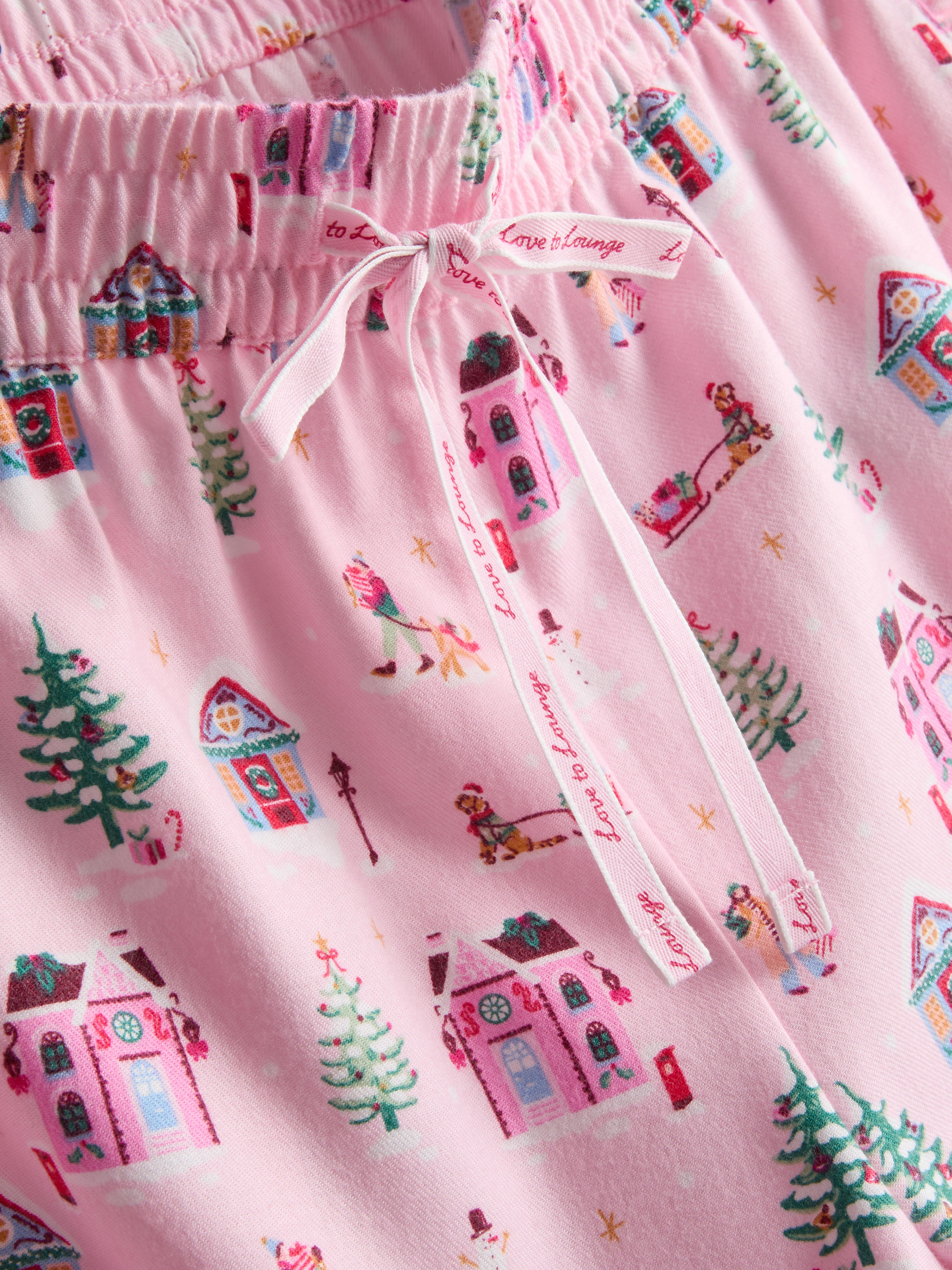 Love To Lounge Christmas Frill Pajama Bottoms