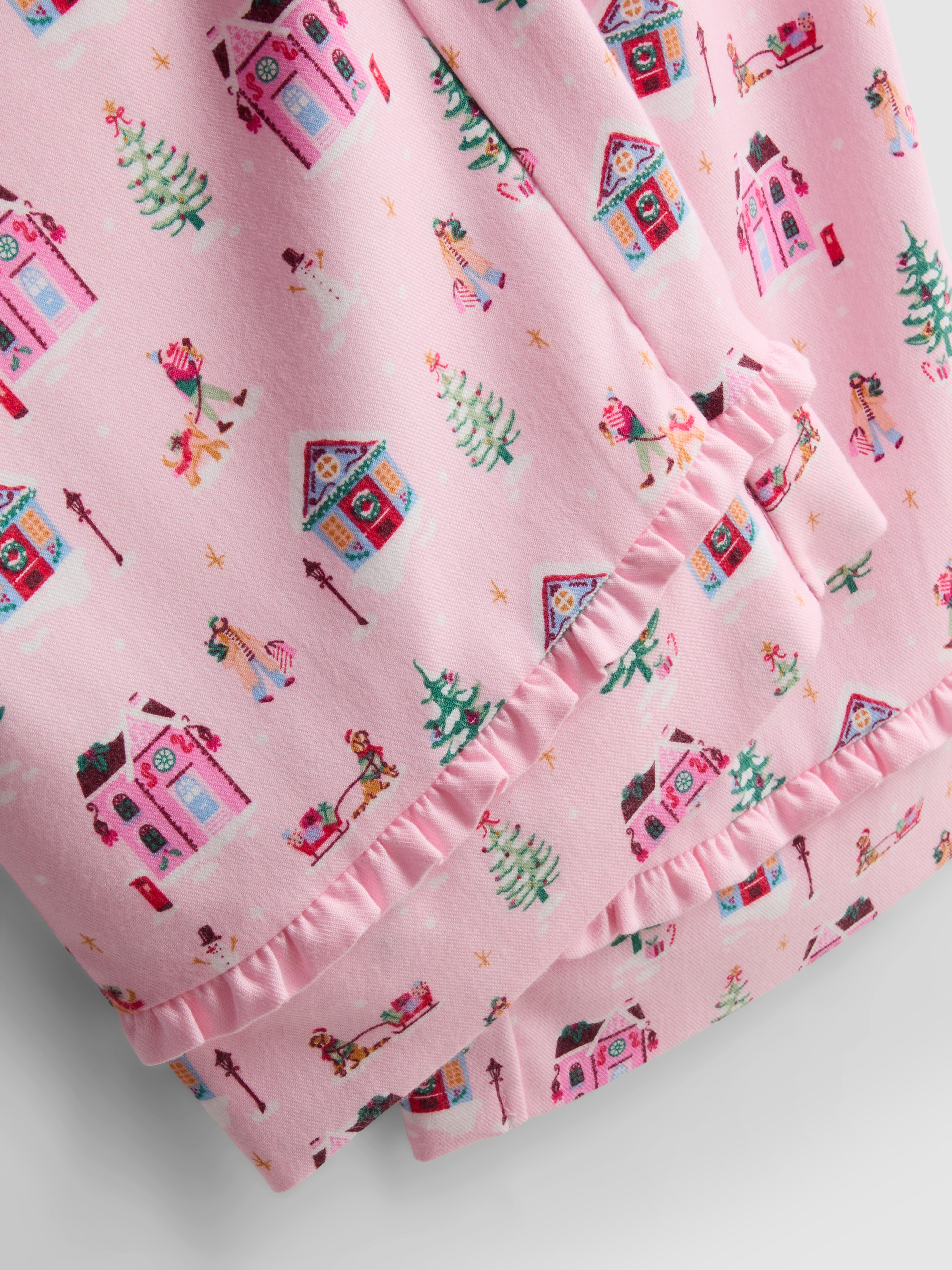 Love To Lounge Christmas Frill Pajama Bottoms