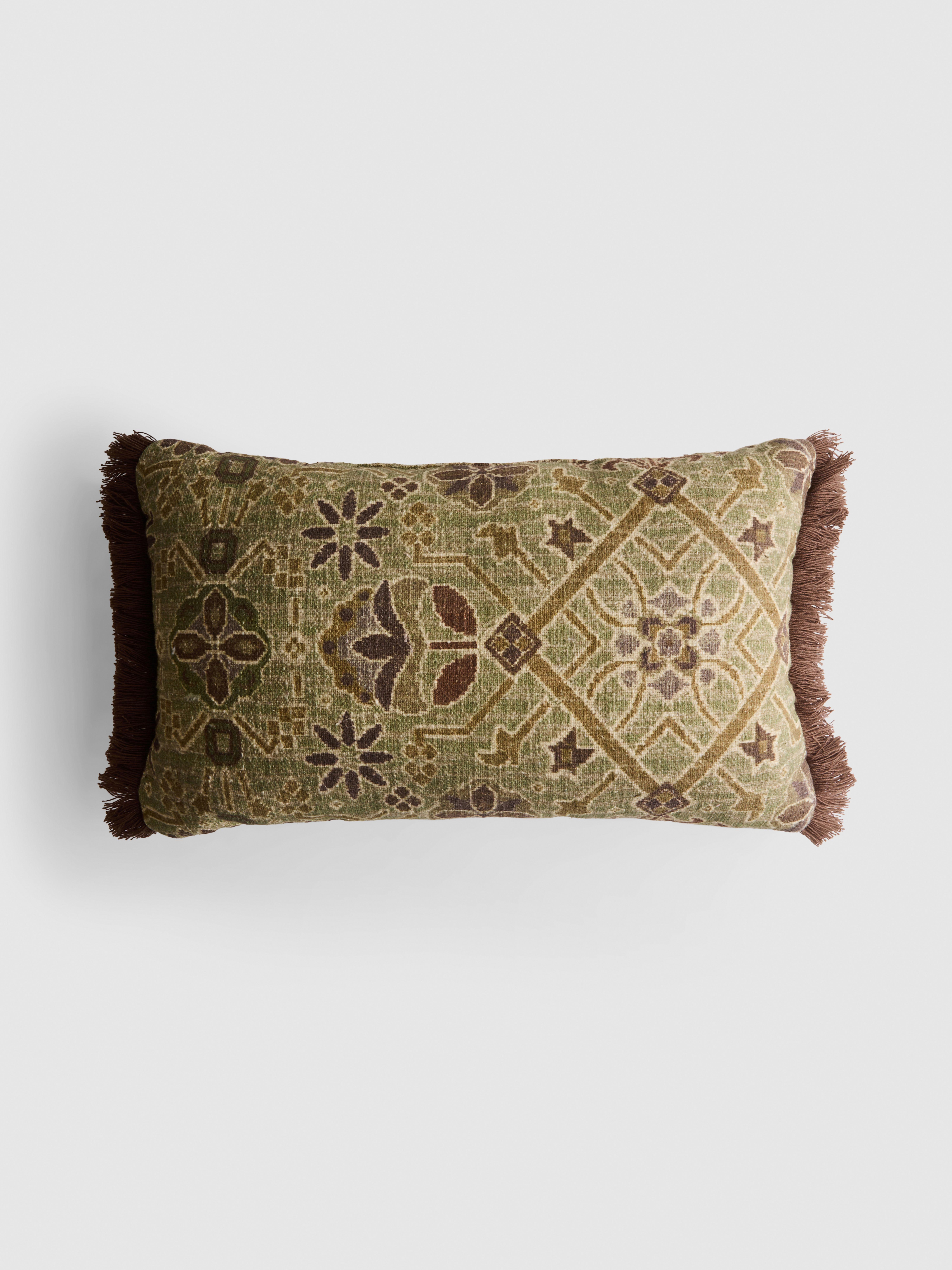 Tasseled Bolster Cushion