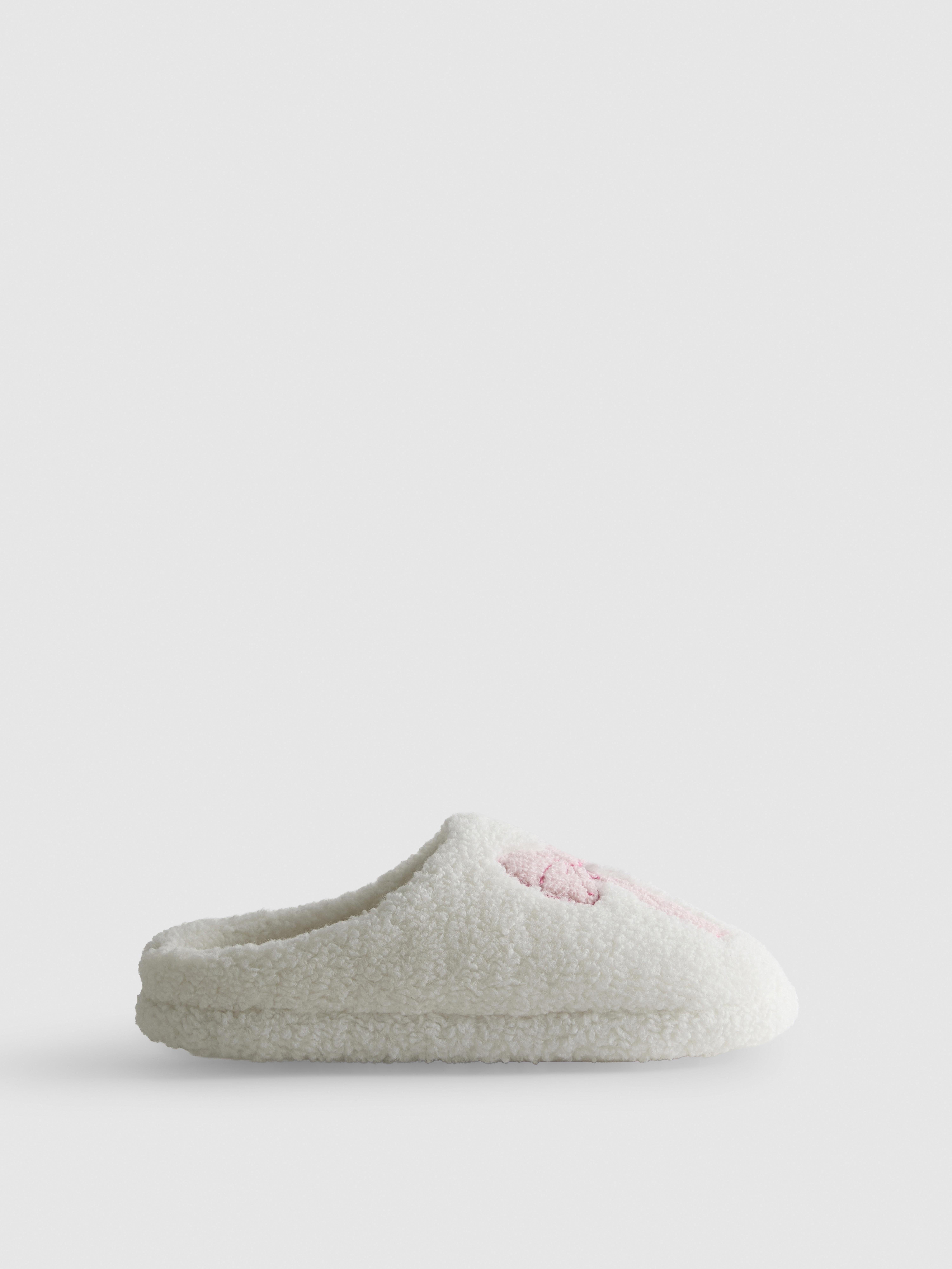 Borg Bow Mule Slippers