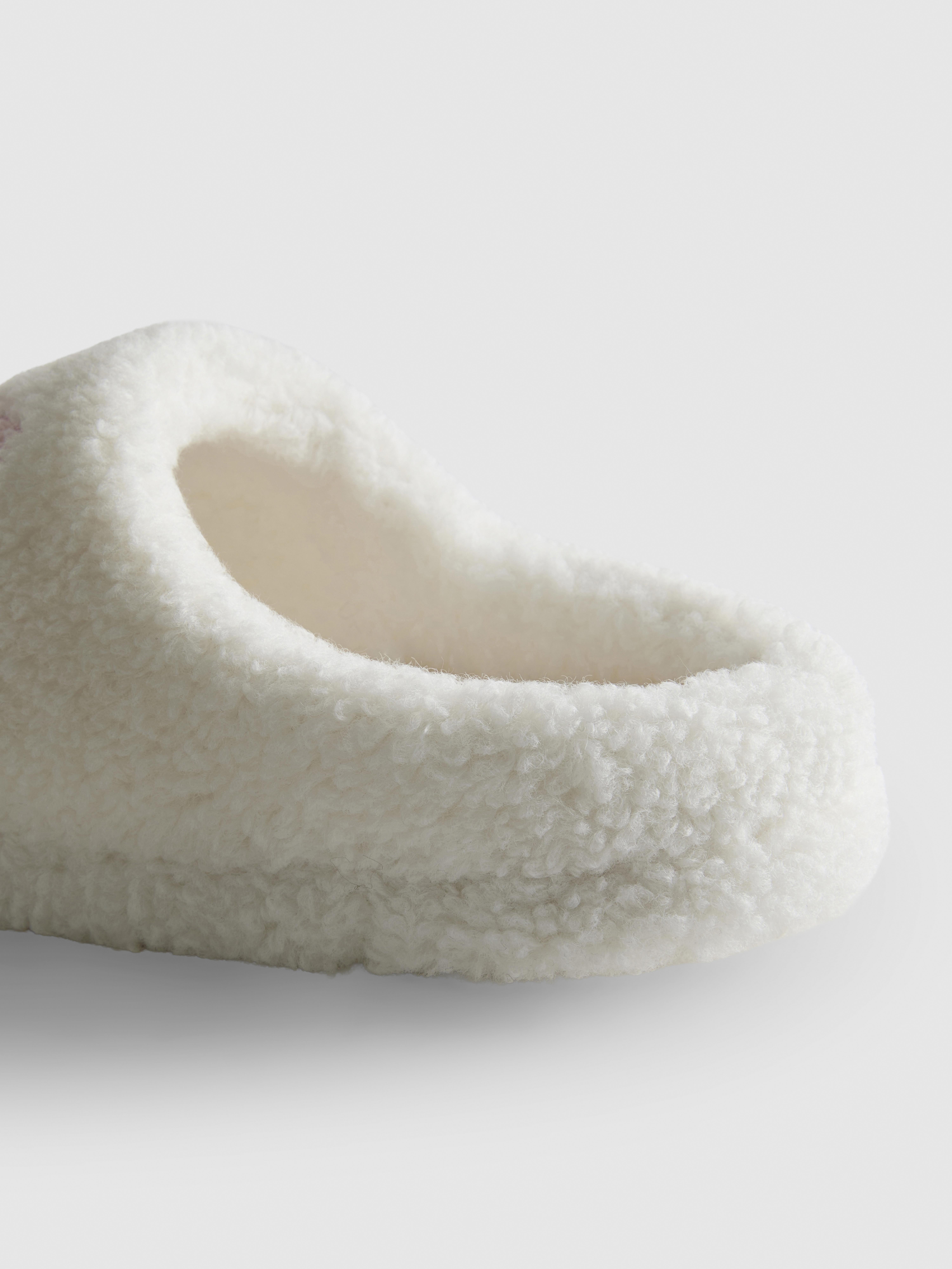 Borg Bow Mule Slippers