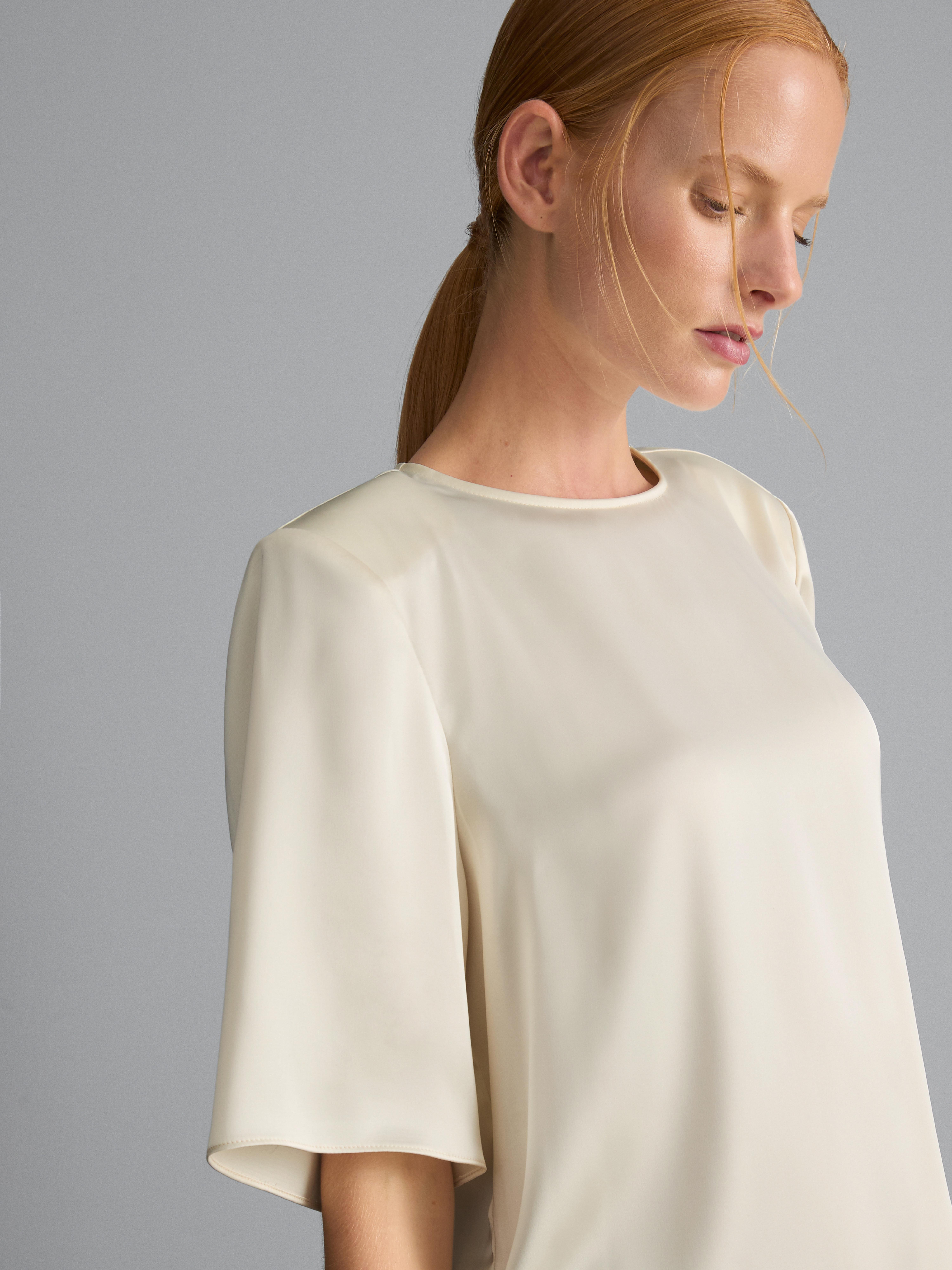 Satin Shoulder Pad Tee