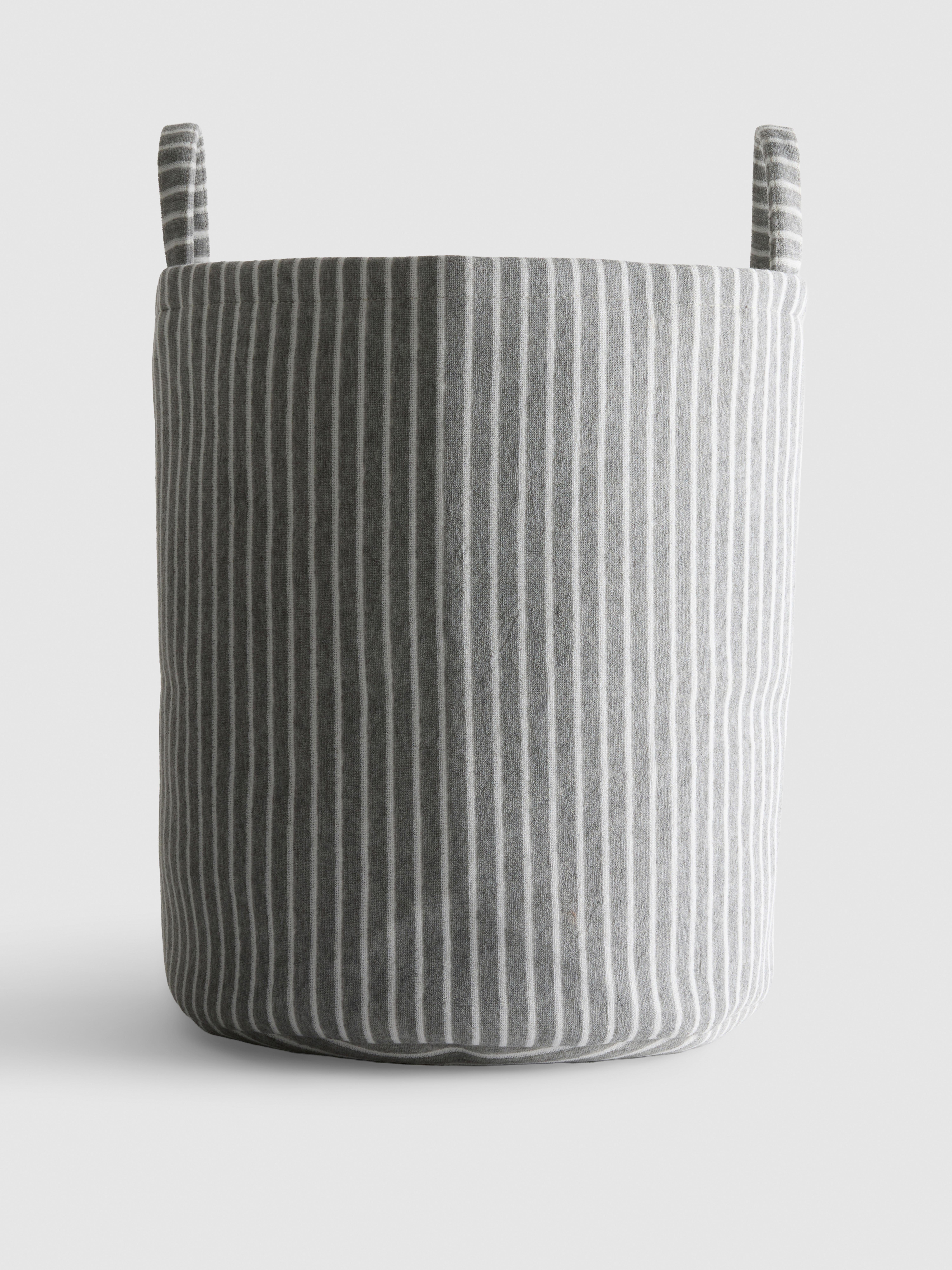 Striped Laundry Basket