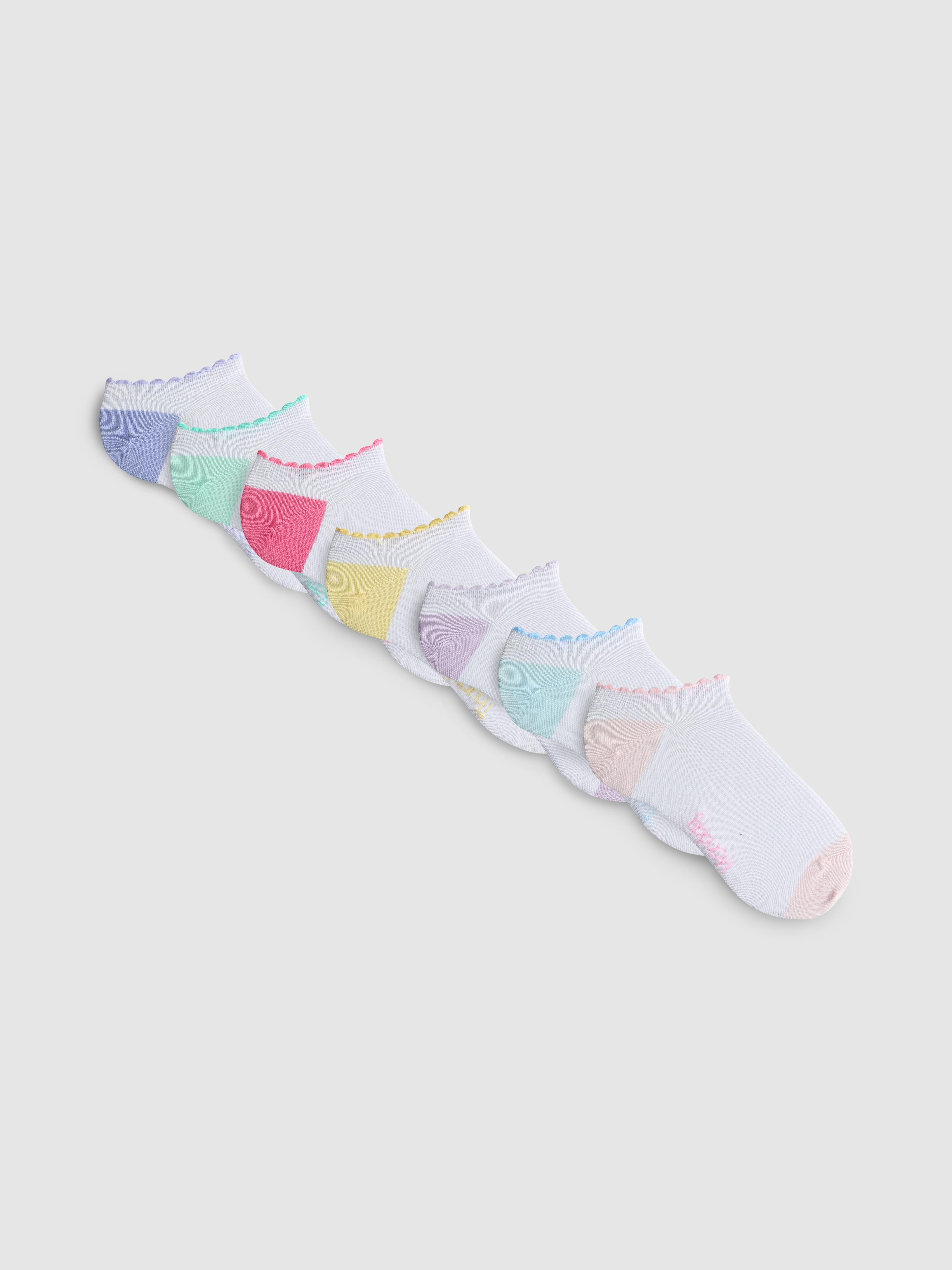 7pk Cotton Rich Days of the Week Sneaker Socks