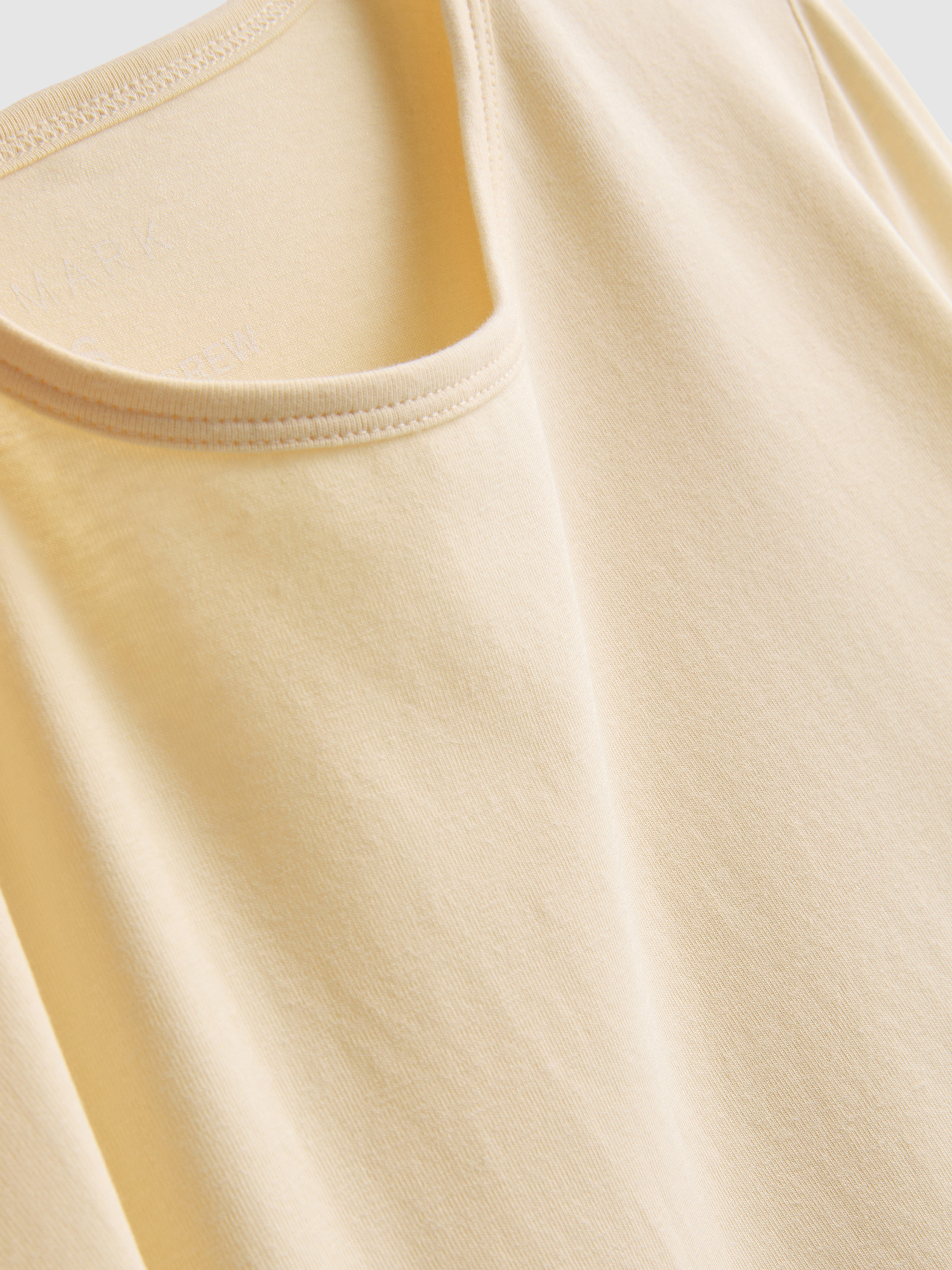 Cotton-Rich Stretch Long-Sleeve Crewneck Top