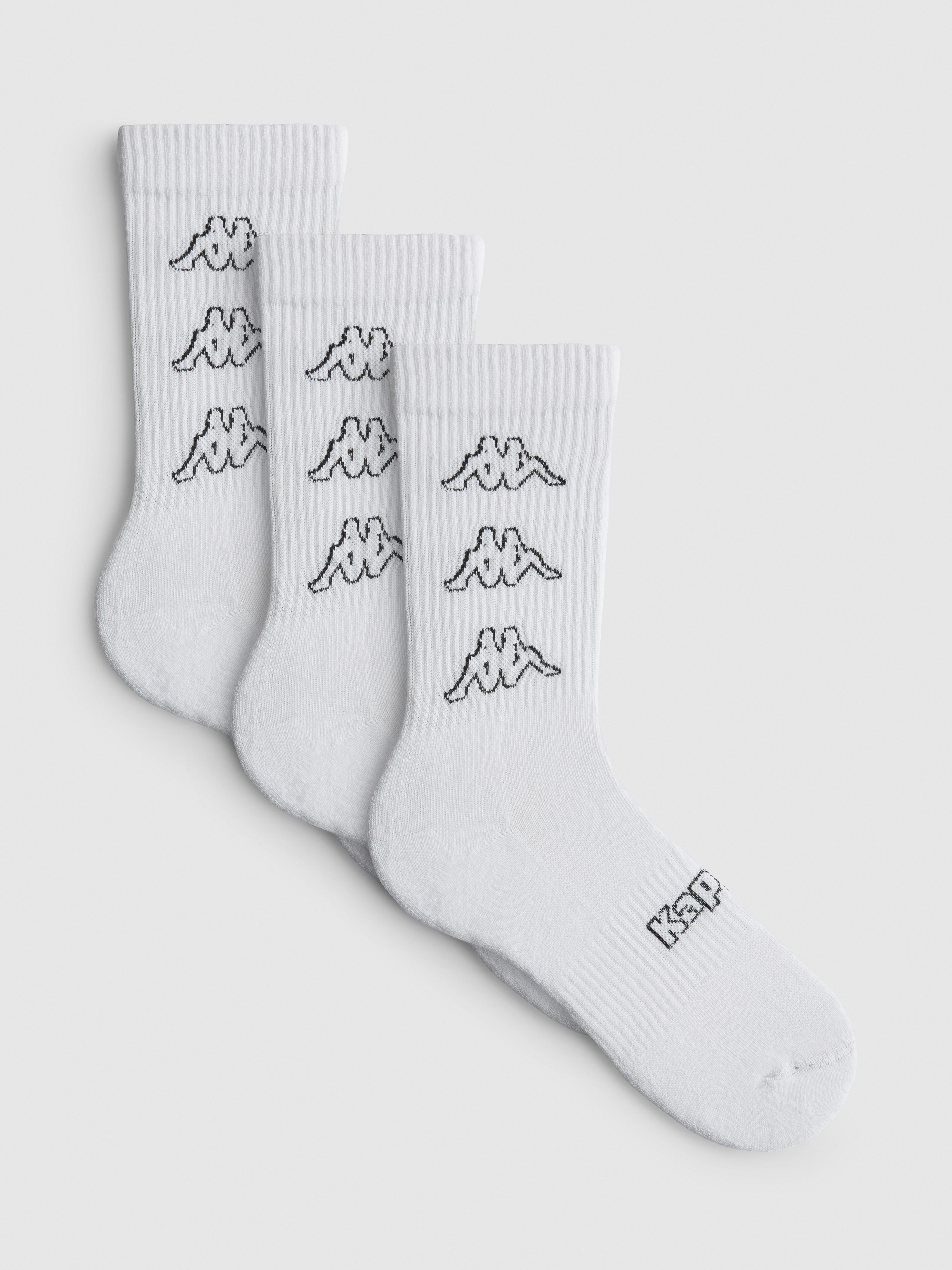 „Kappa“ Sportsocken mit hohem Baumwollanteil, 3er-Pack