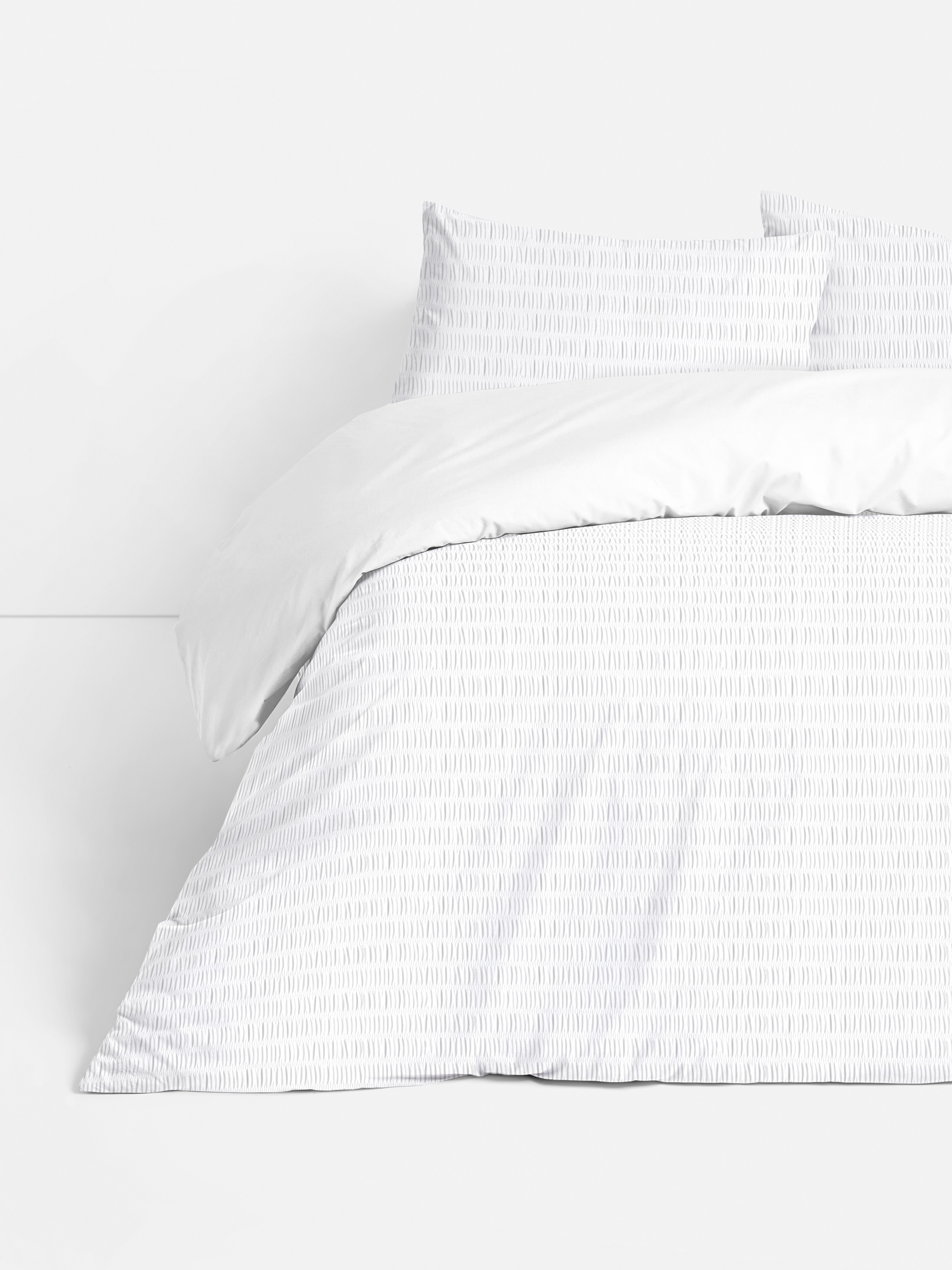 Seersucker King Duvet Cover Set