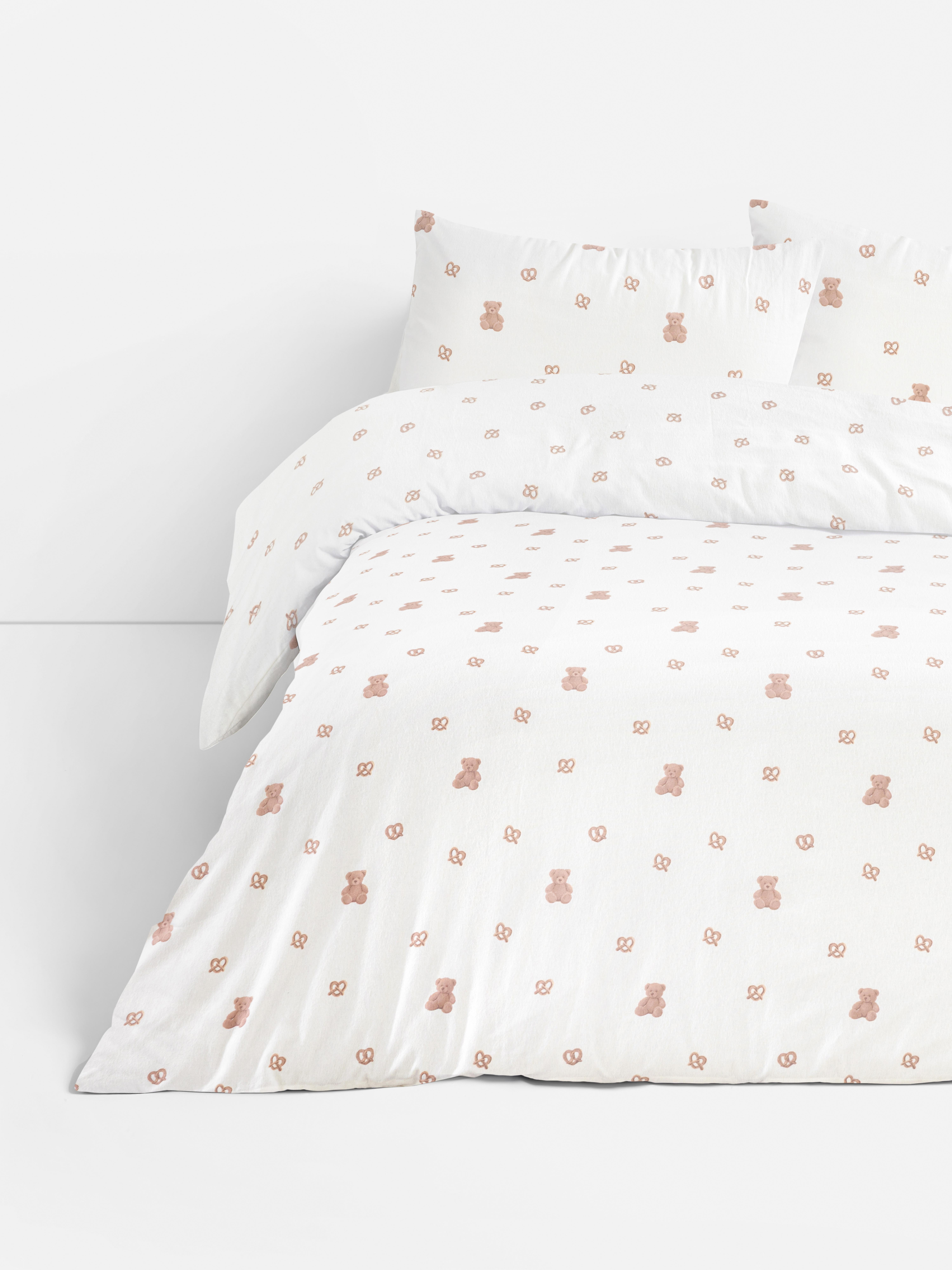 Teddy Brushed Cotton King Duvet Cover Set
