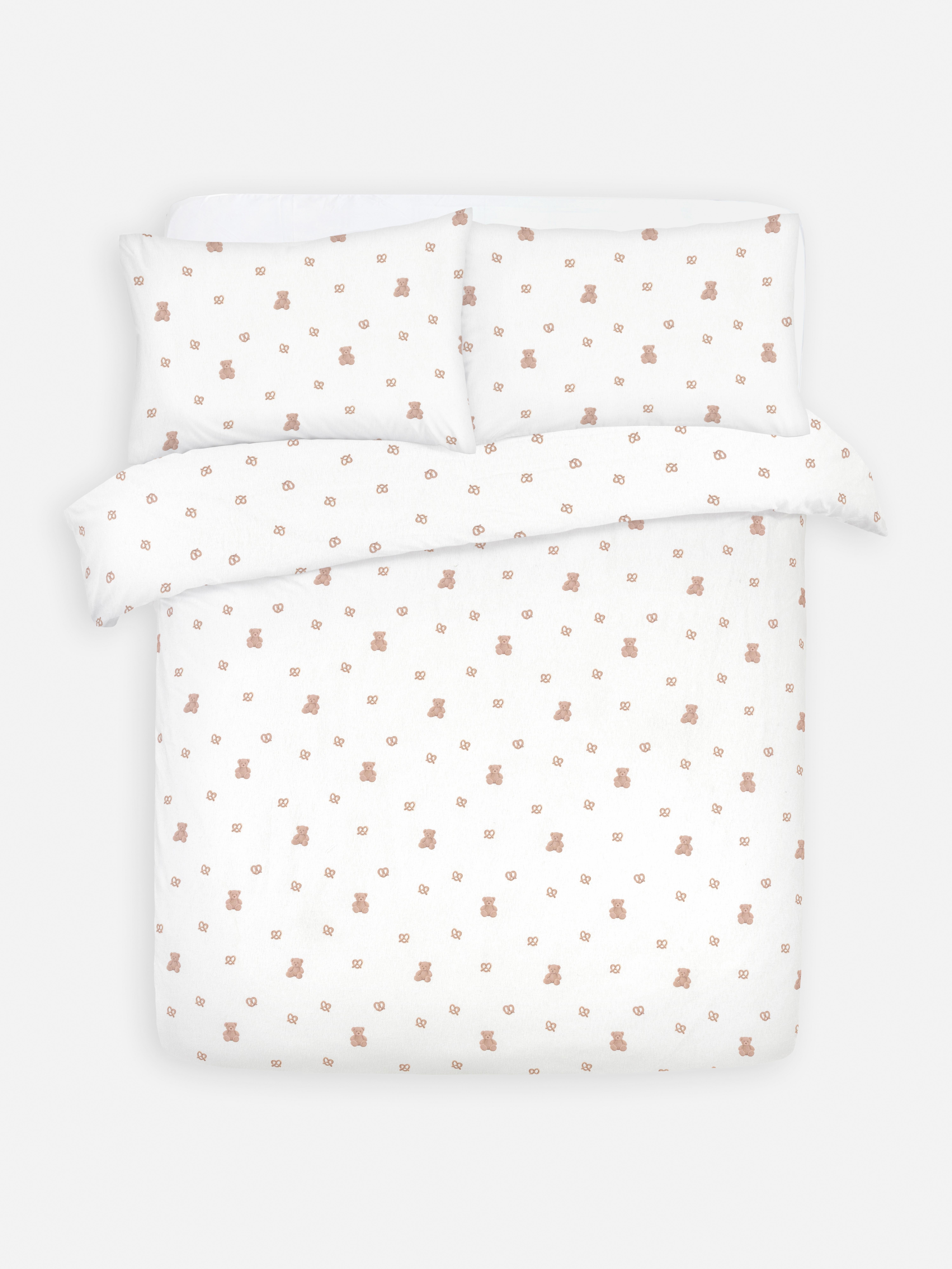 Teddy Brushed Cotton King Duvet Cover Set