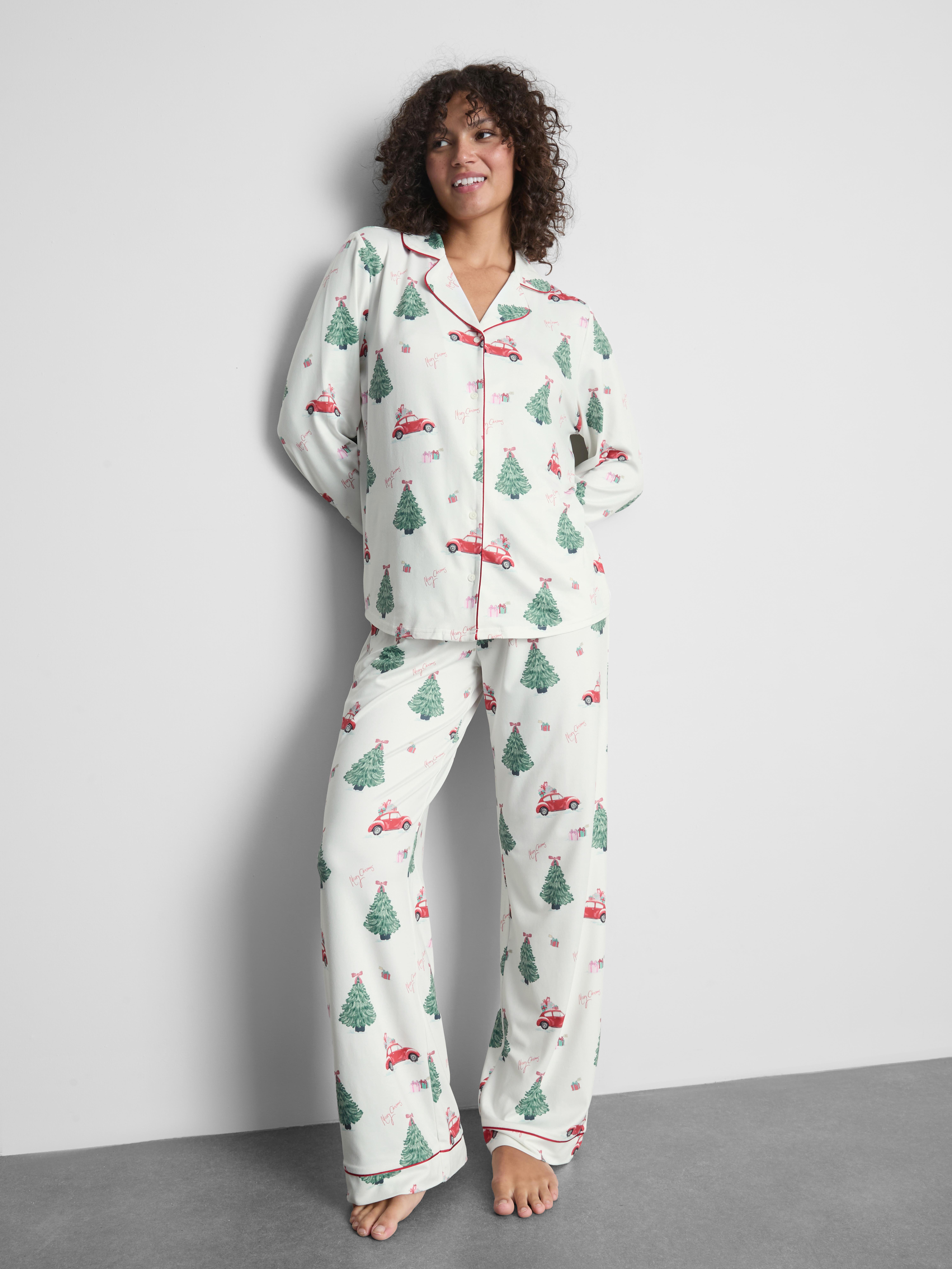 Christmas Printed Boyfriend Pyjamas