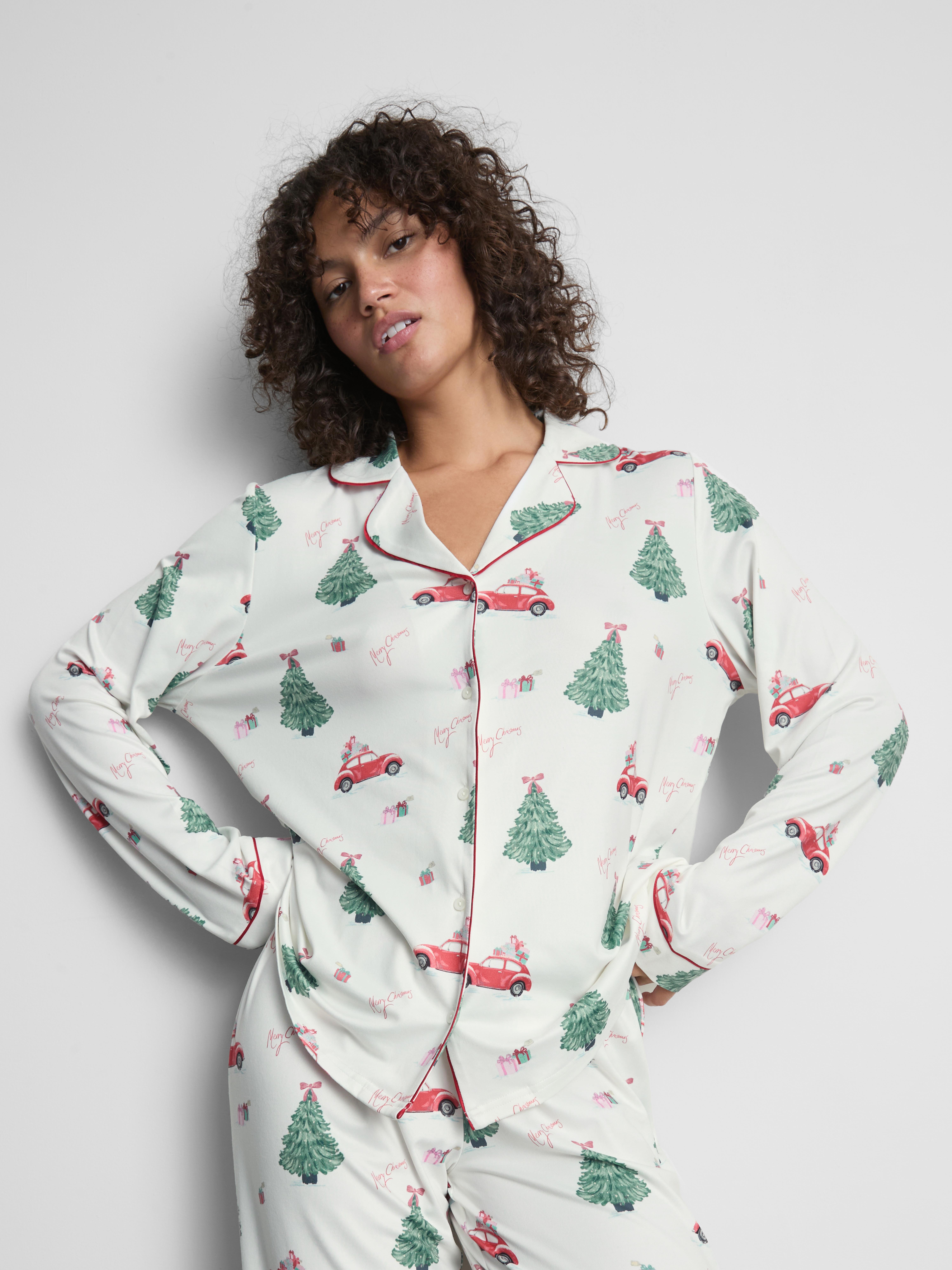 Christmas Printed Boyfriend Pajamas
