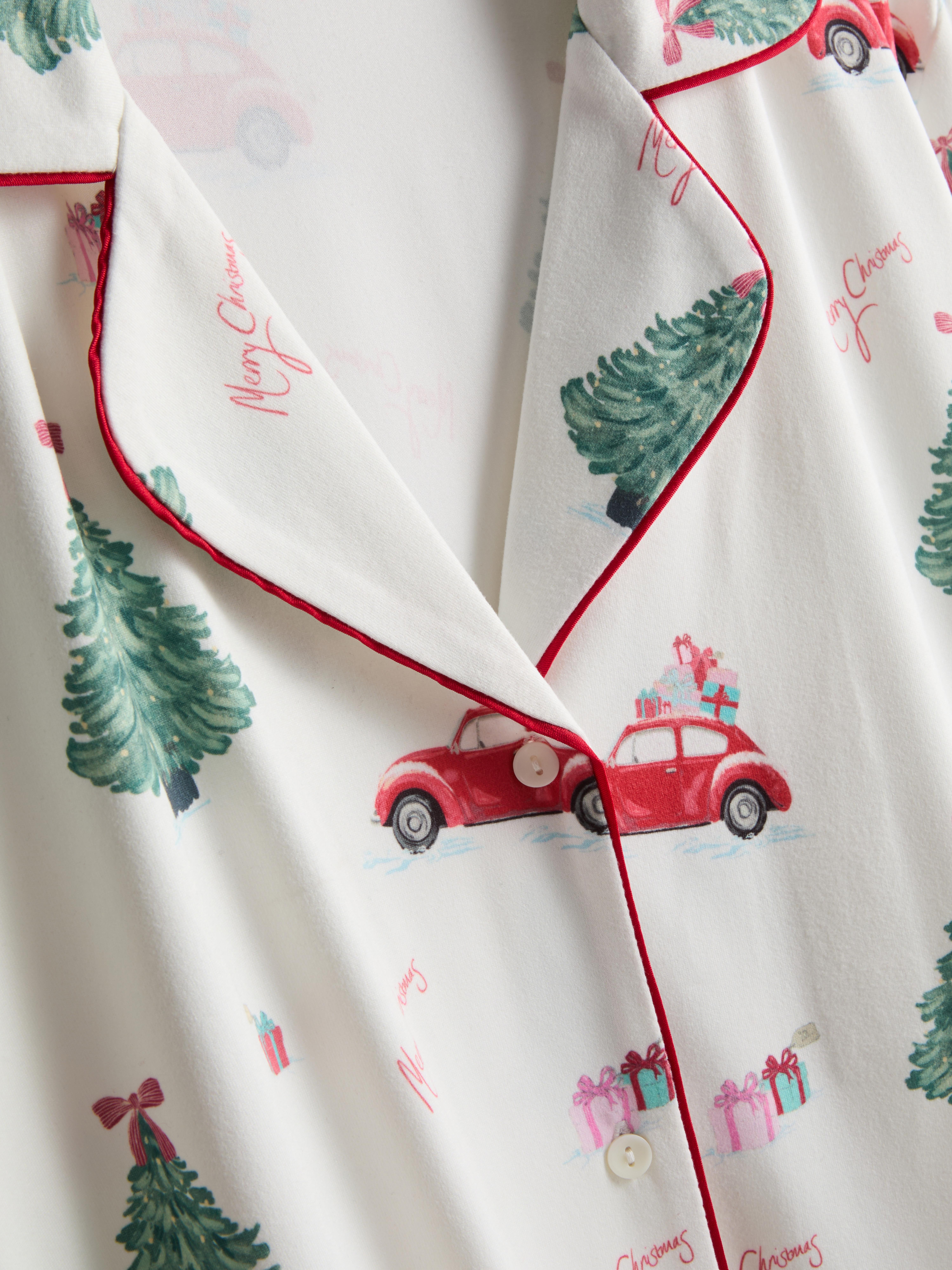 Christmas Printed Boyfriend Pajamas