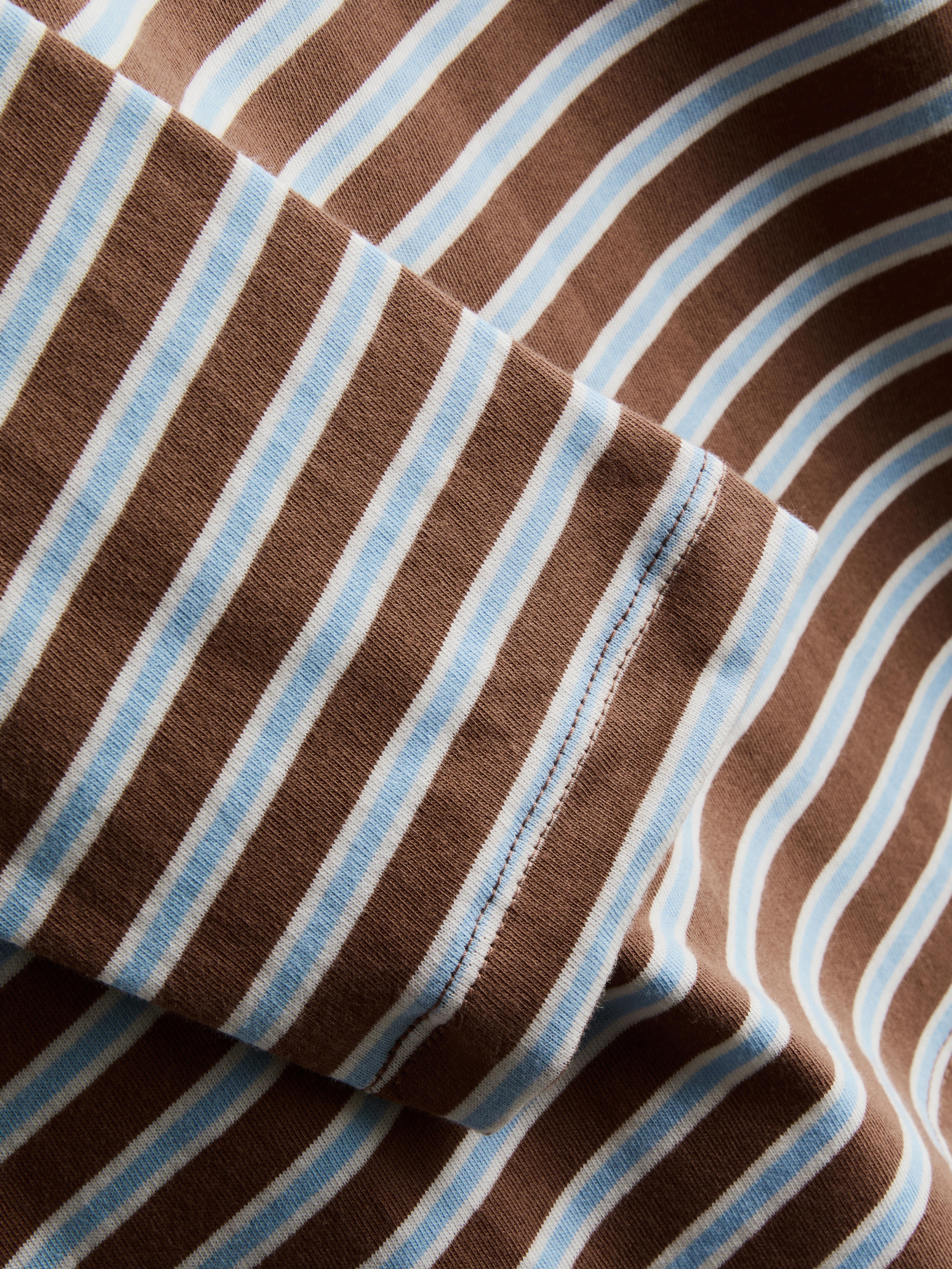 Pure Cotton Striped Long Sleeved Tee