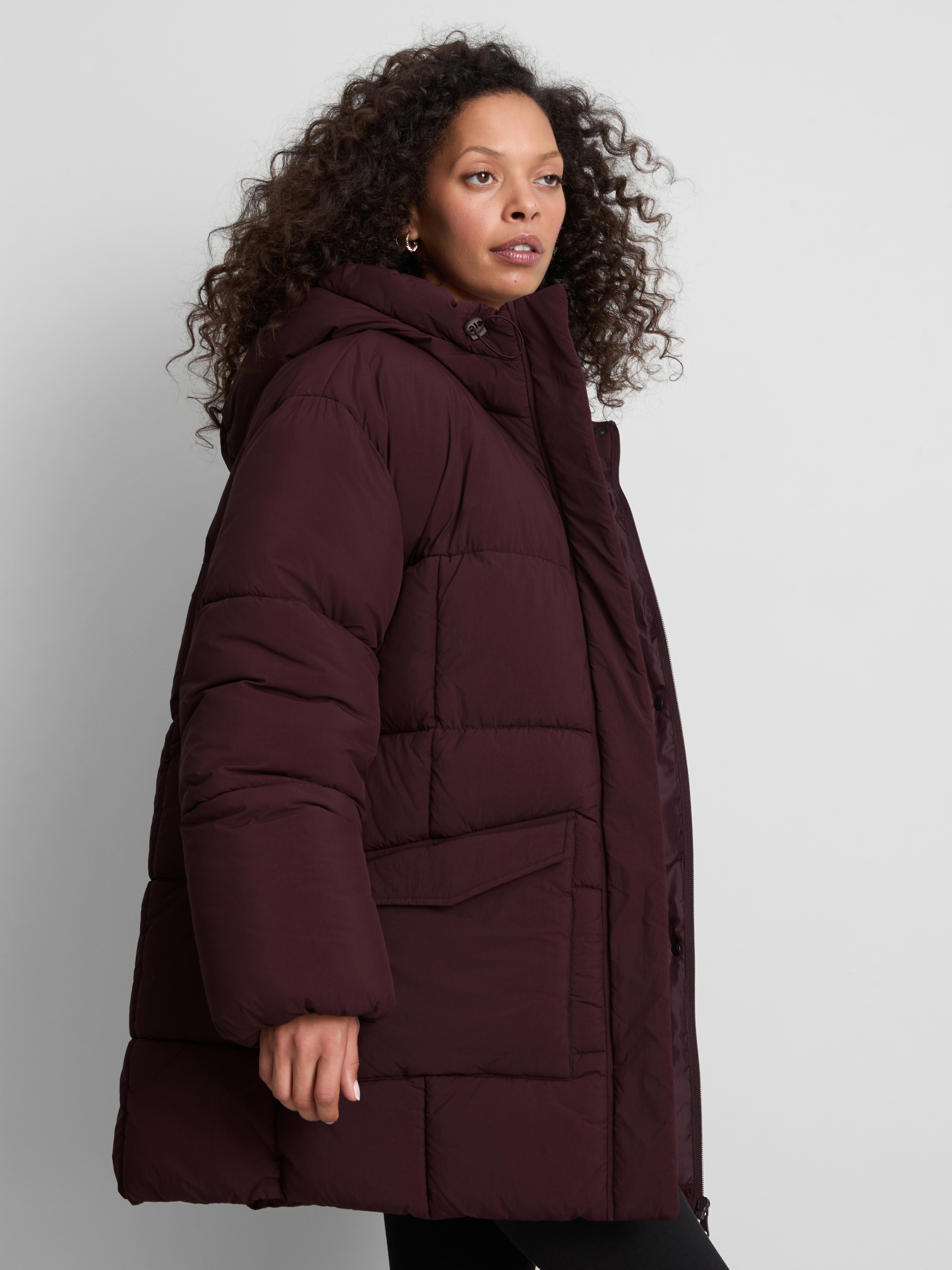 Hooded Longline Puffer Jacket