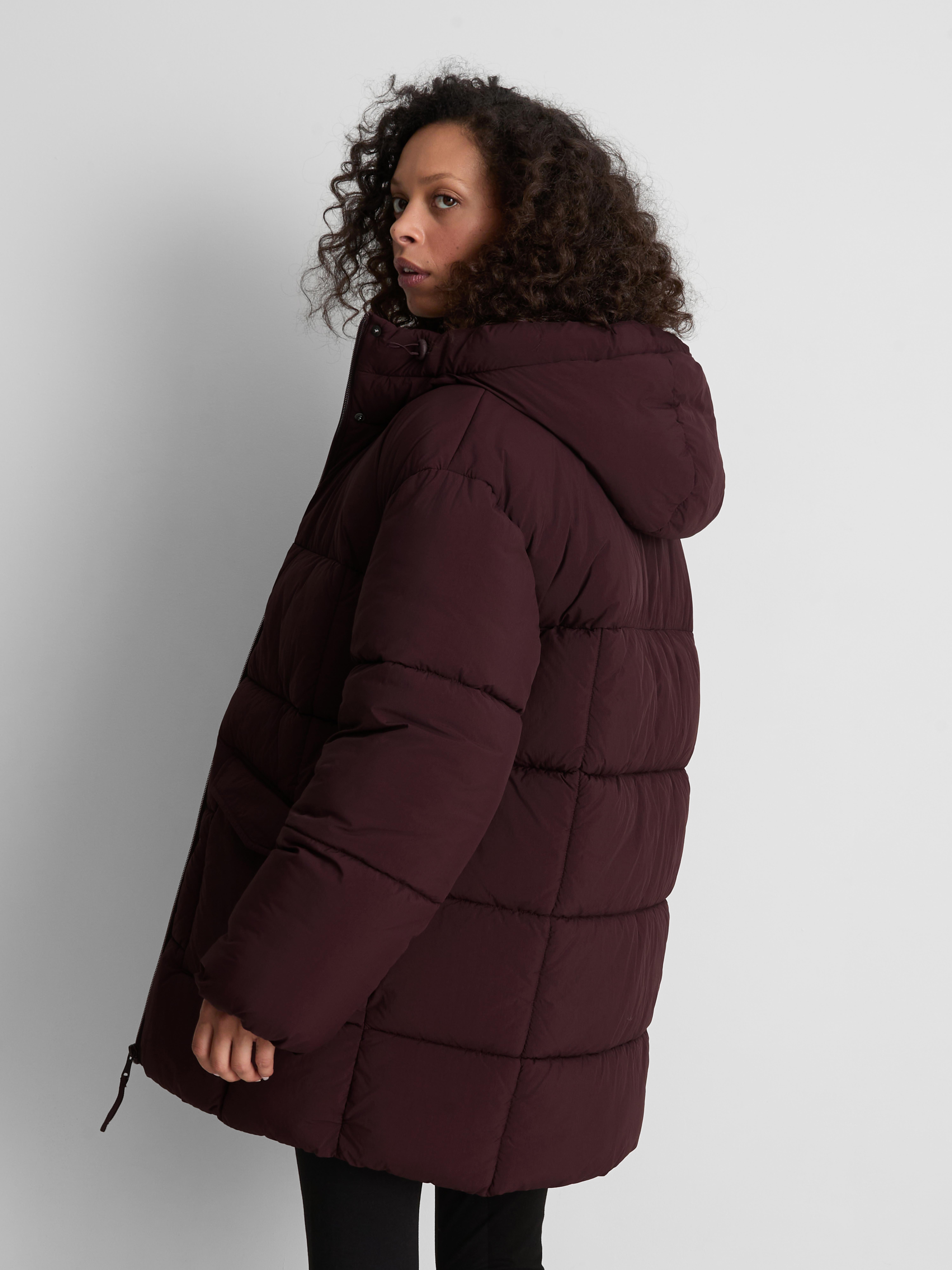 Hooded Longline Puffer Jacket