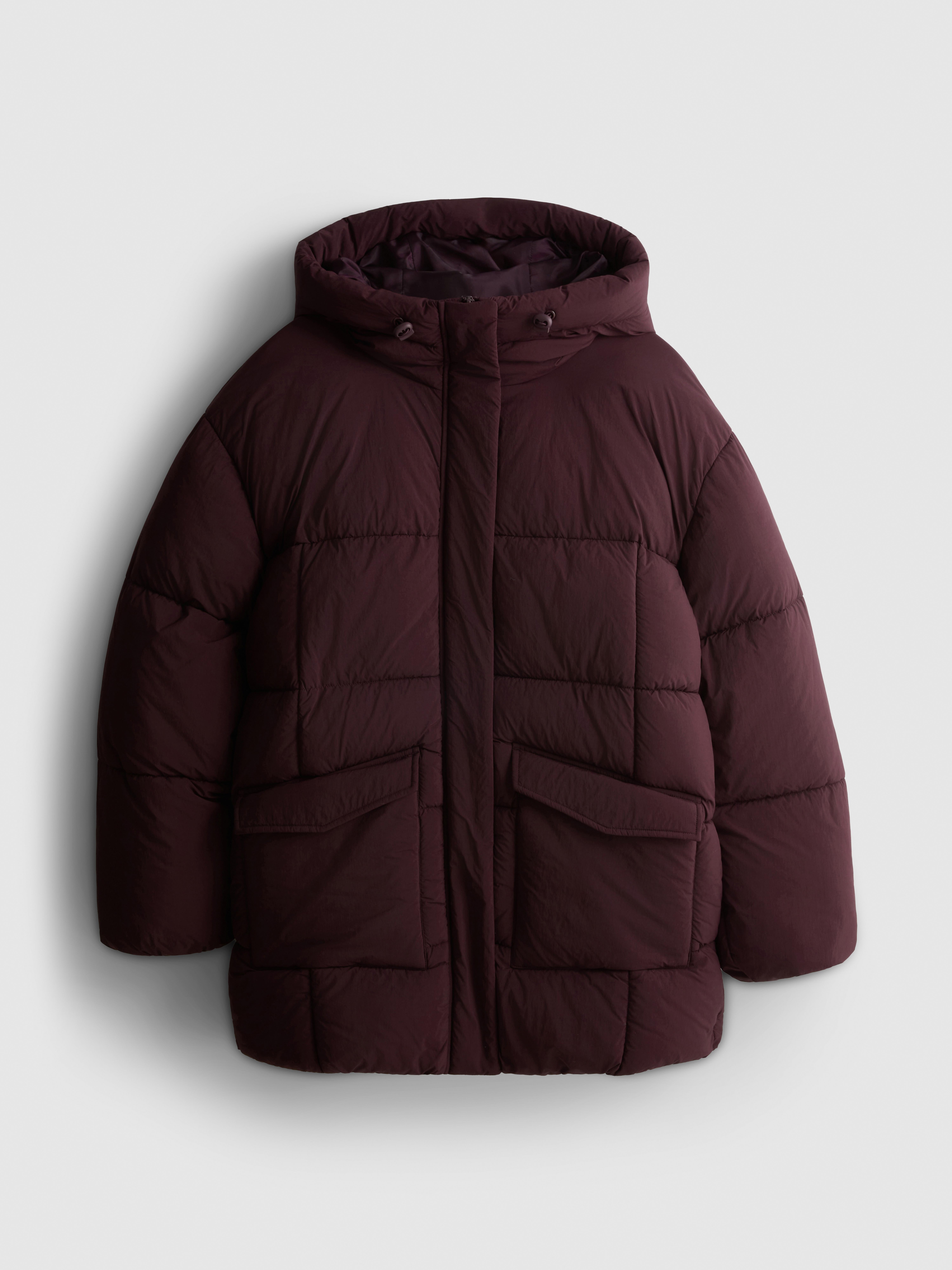 Hooded Longline Puffer Jacket