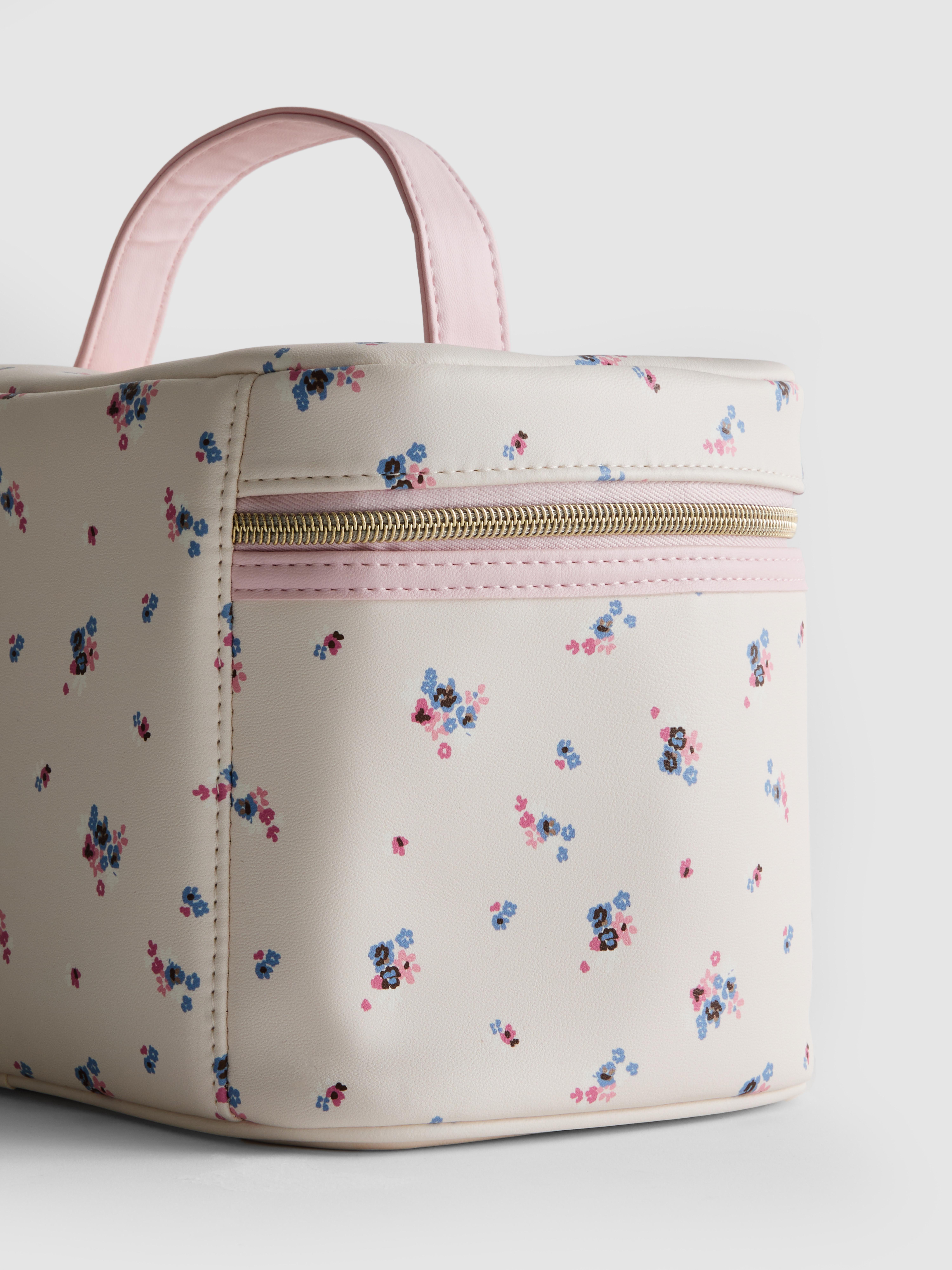 Ditsy Floral Faux Leather Vanity Case