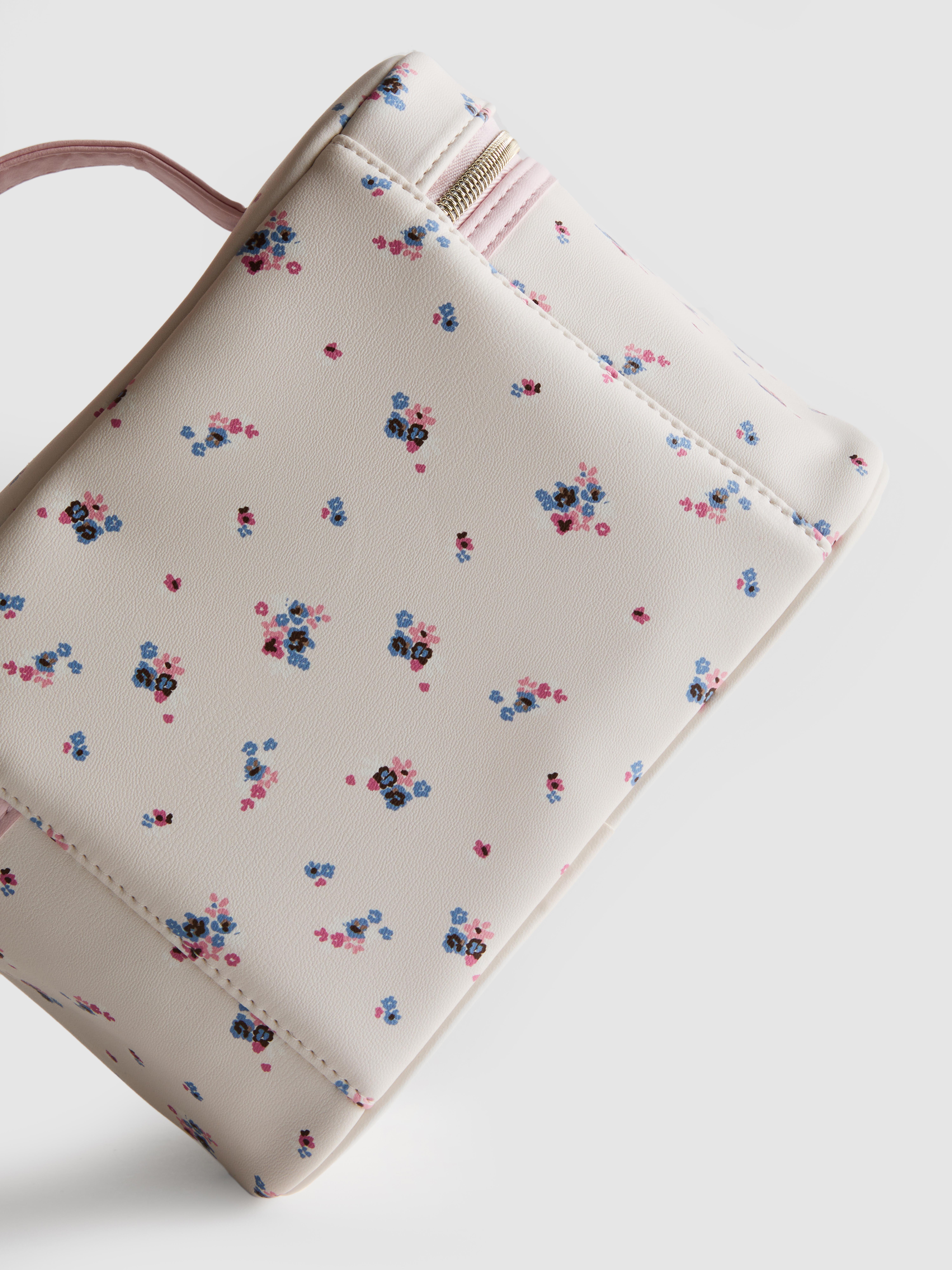 Ditsy Floral Faux Leather Vanity Case