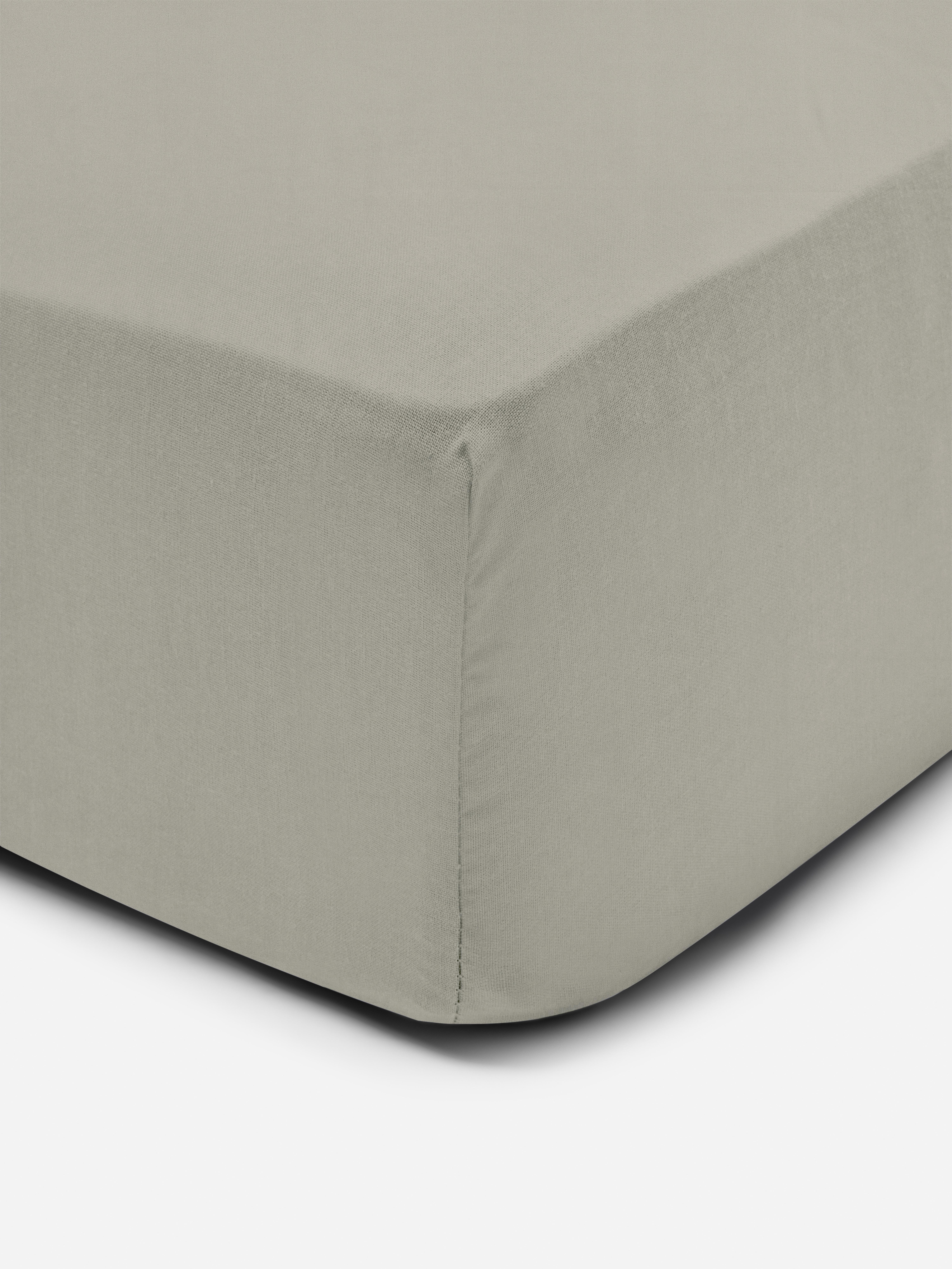 Drap-housse simple en pur coton Naturel