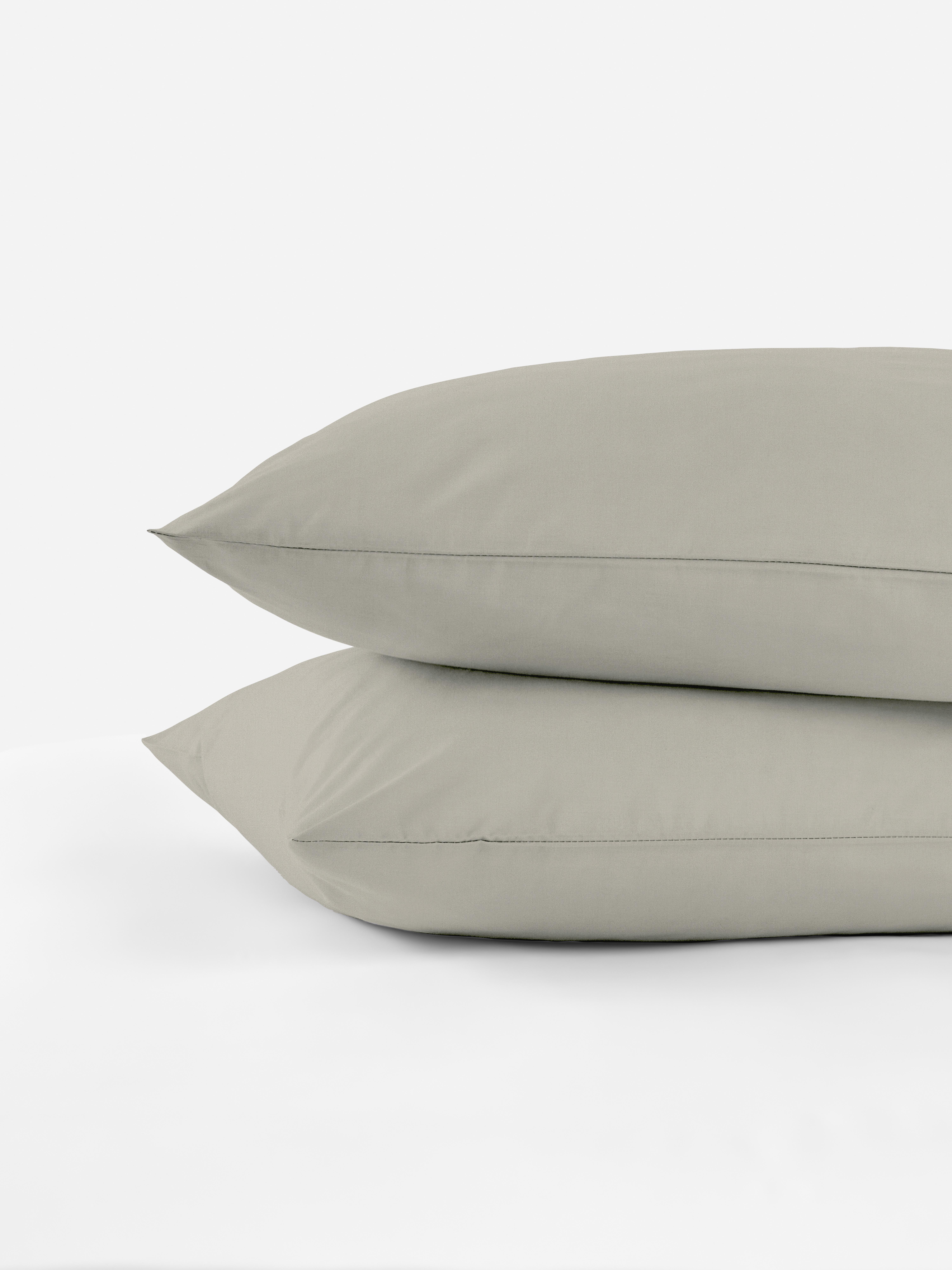 2pk Pure Cotton Pillowcases Natural