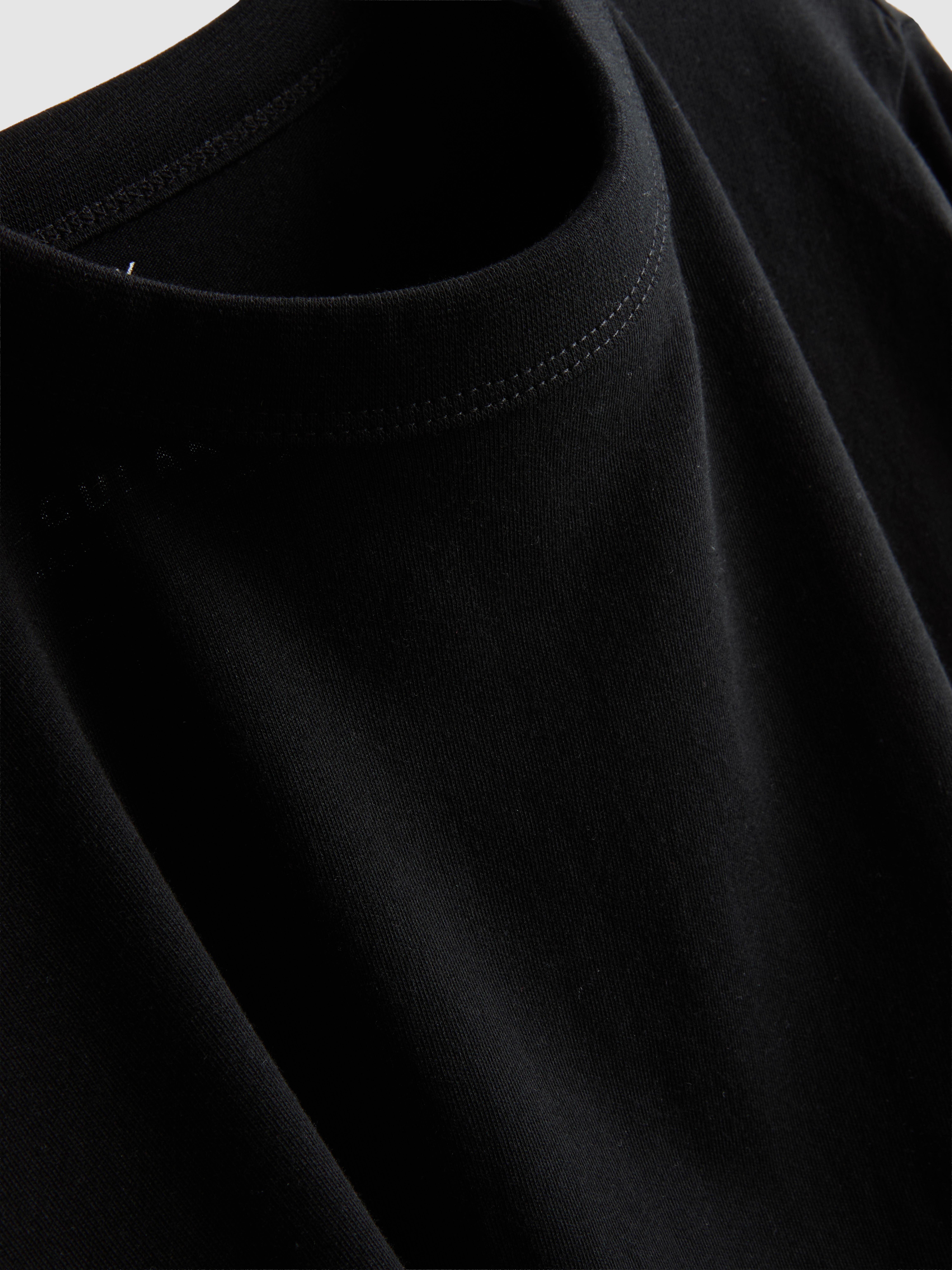 Pure Cotton Long-Sleeve Crewneck Top