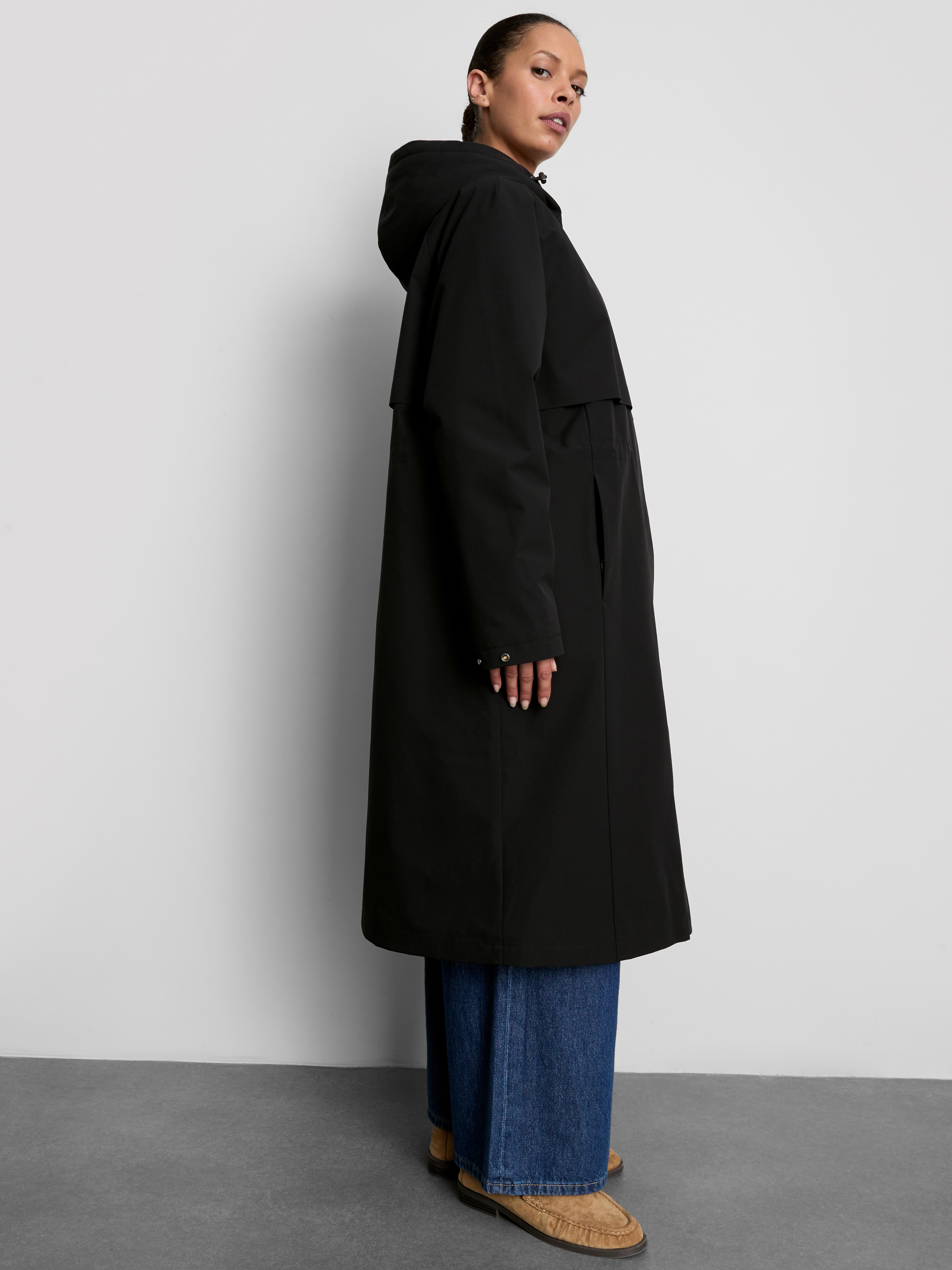 Longline Borg-Lined Raincoat