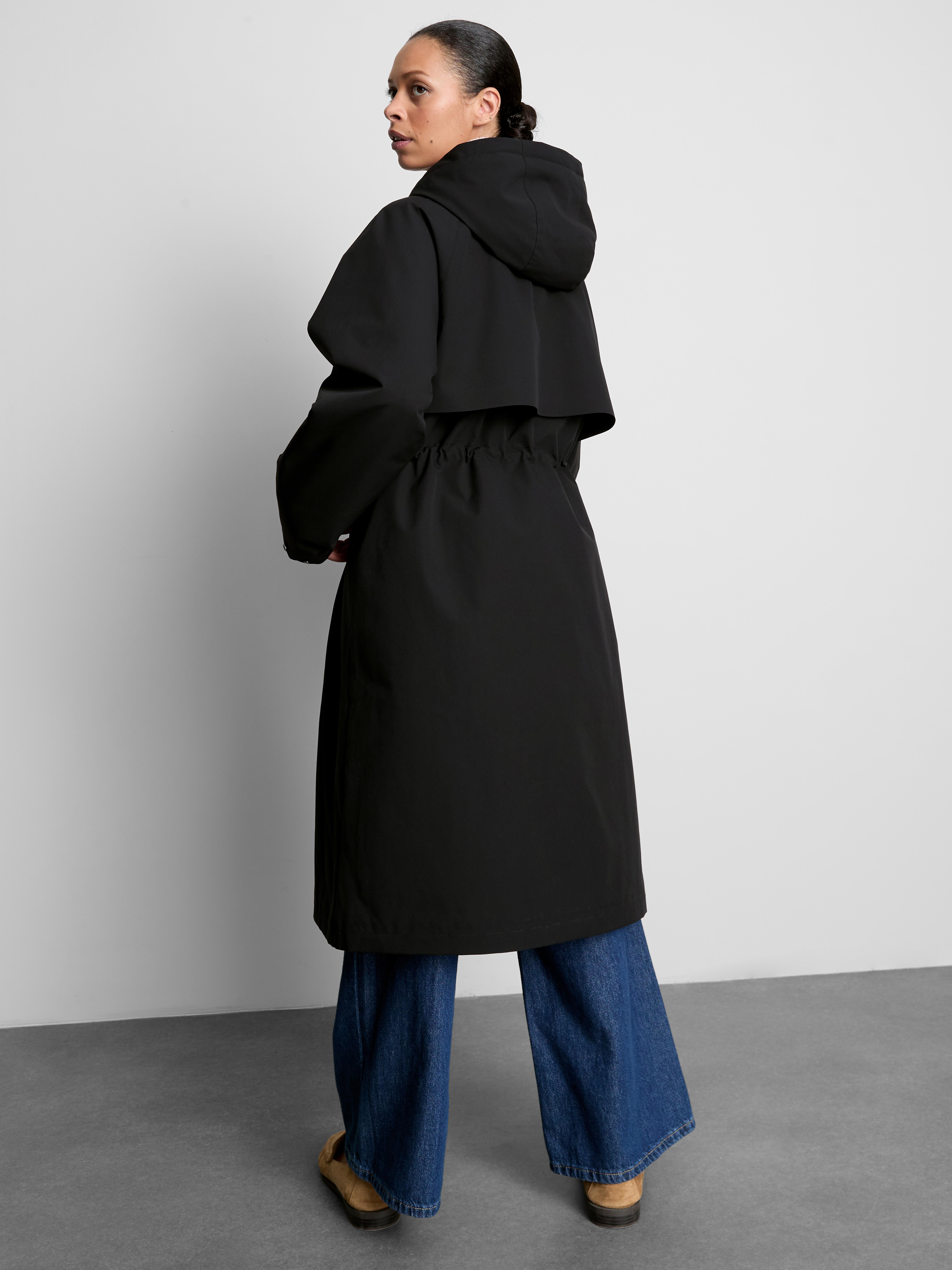 Longline Borg-Lined Raincoat