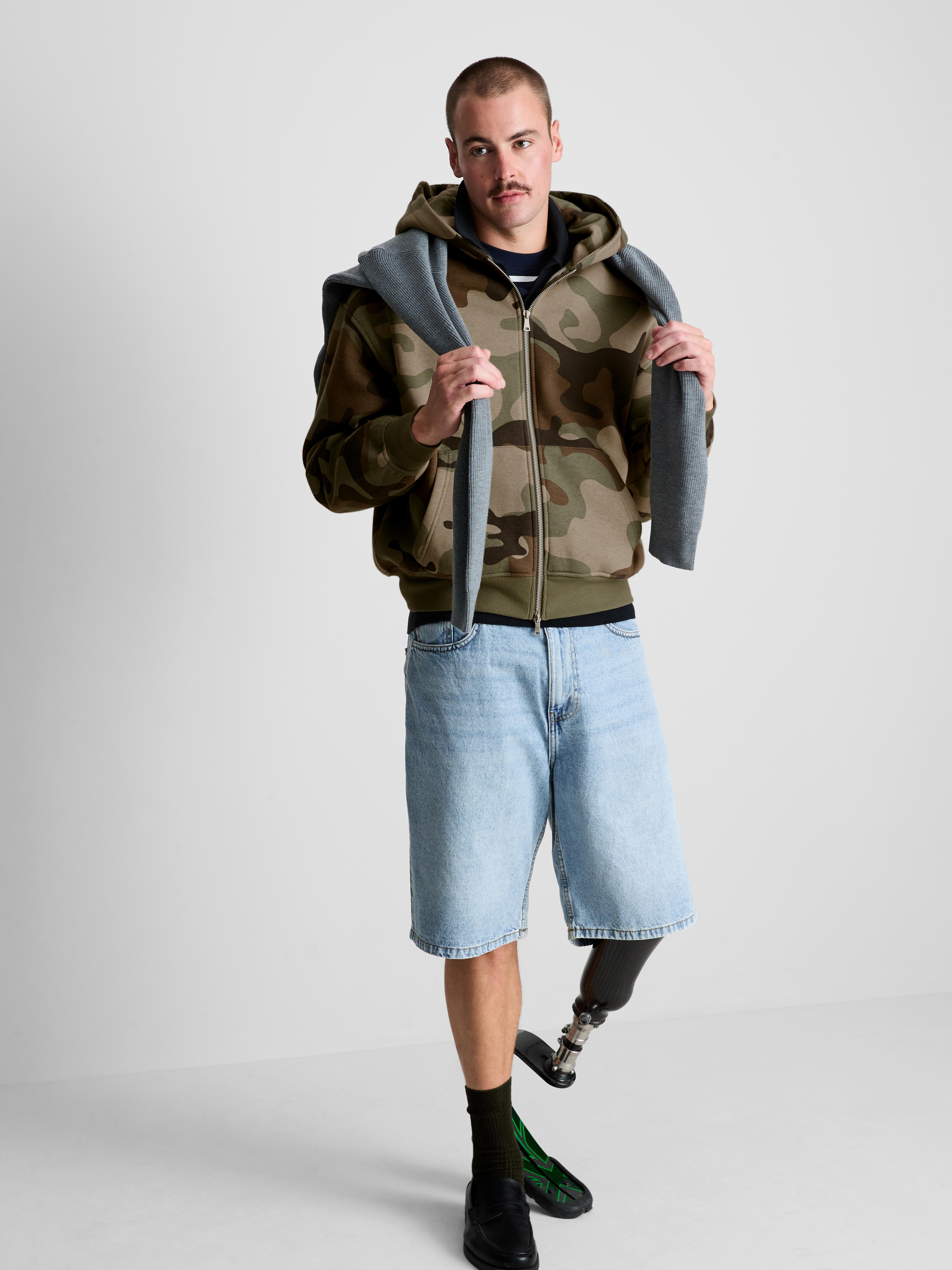 Camo Zip Hoodie