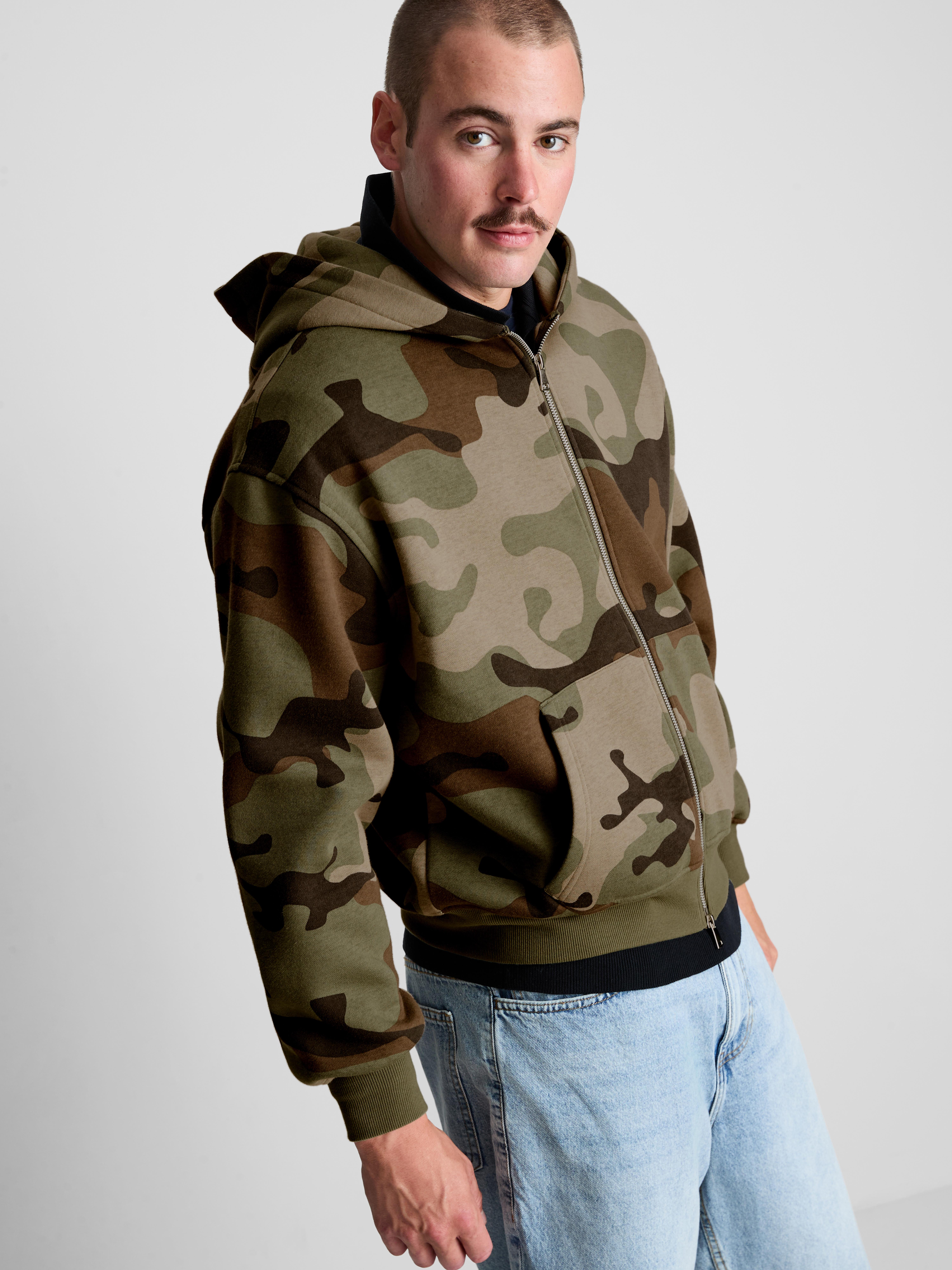 Camo Zip Hoodie