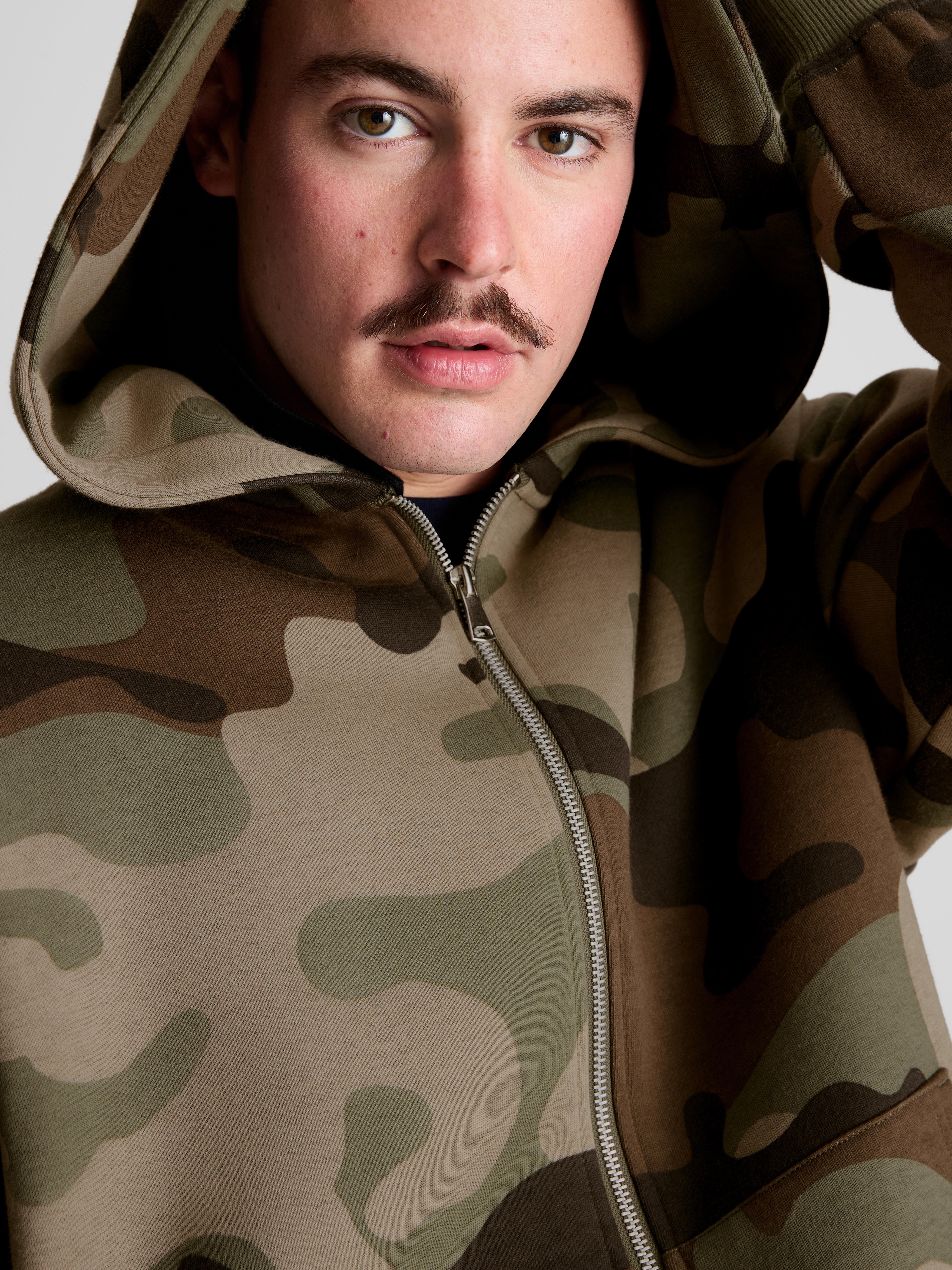 Camo Zip Hoodie