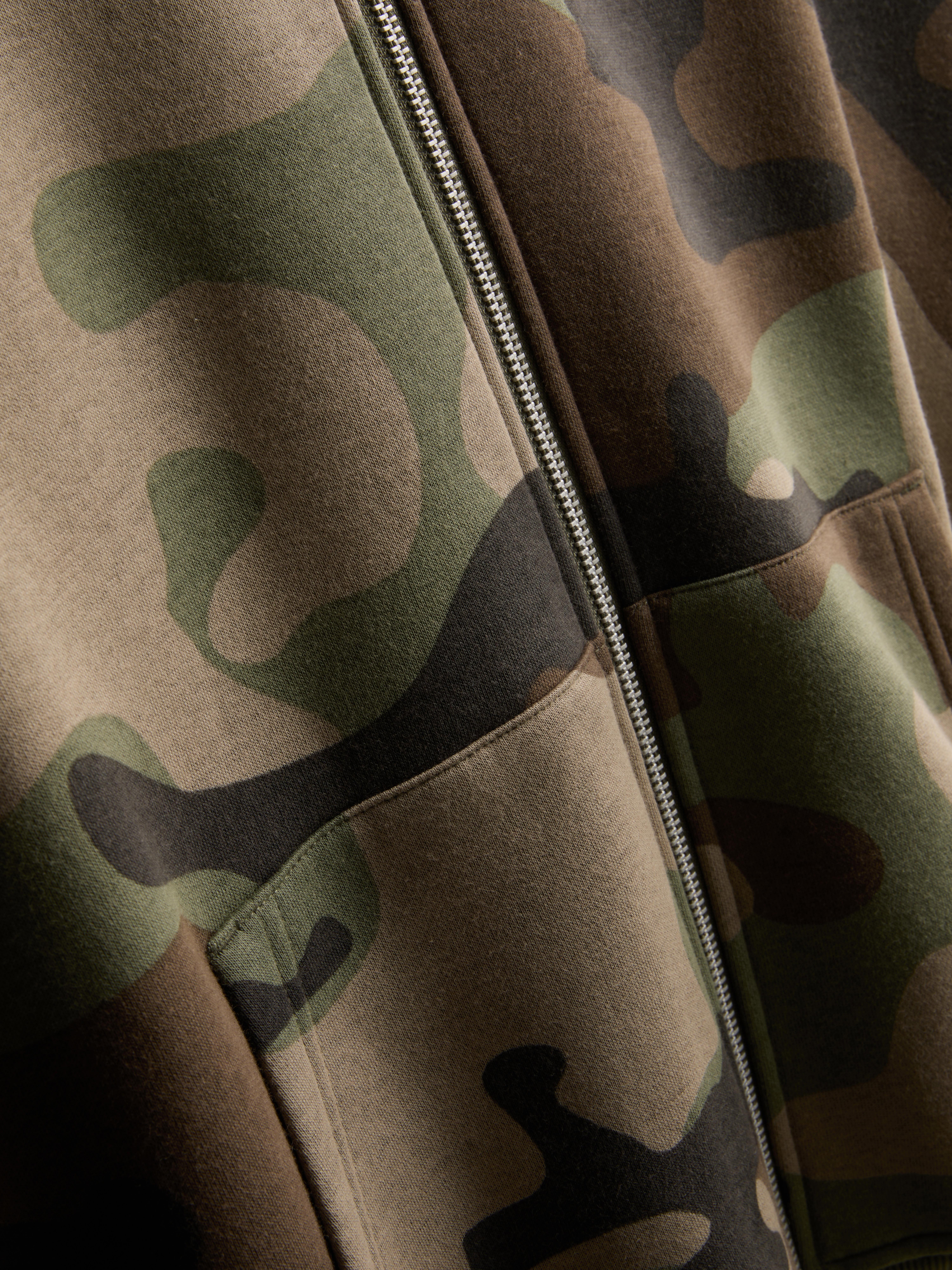 Camo Zip Hoodie