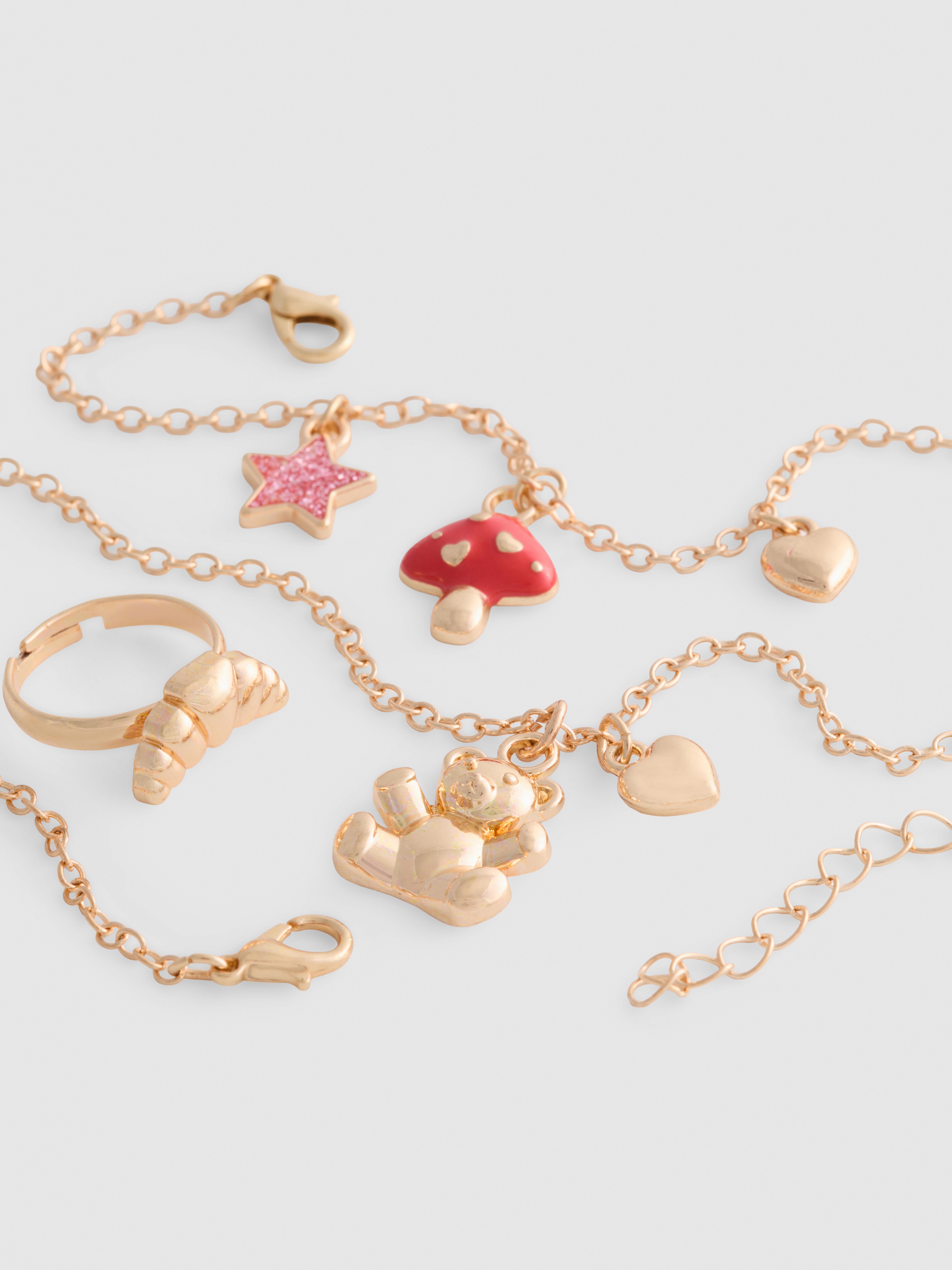 3pk Charm Jewelry Set