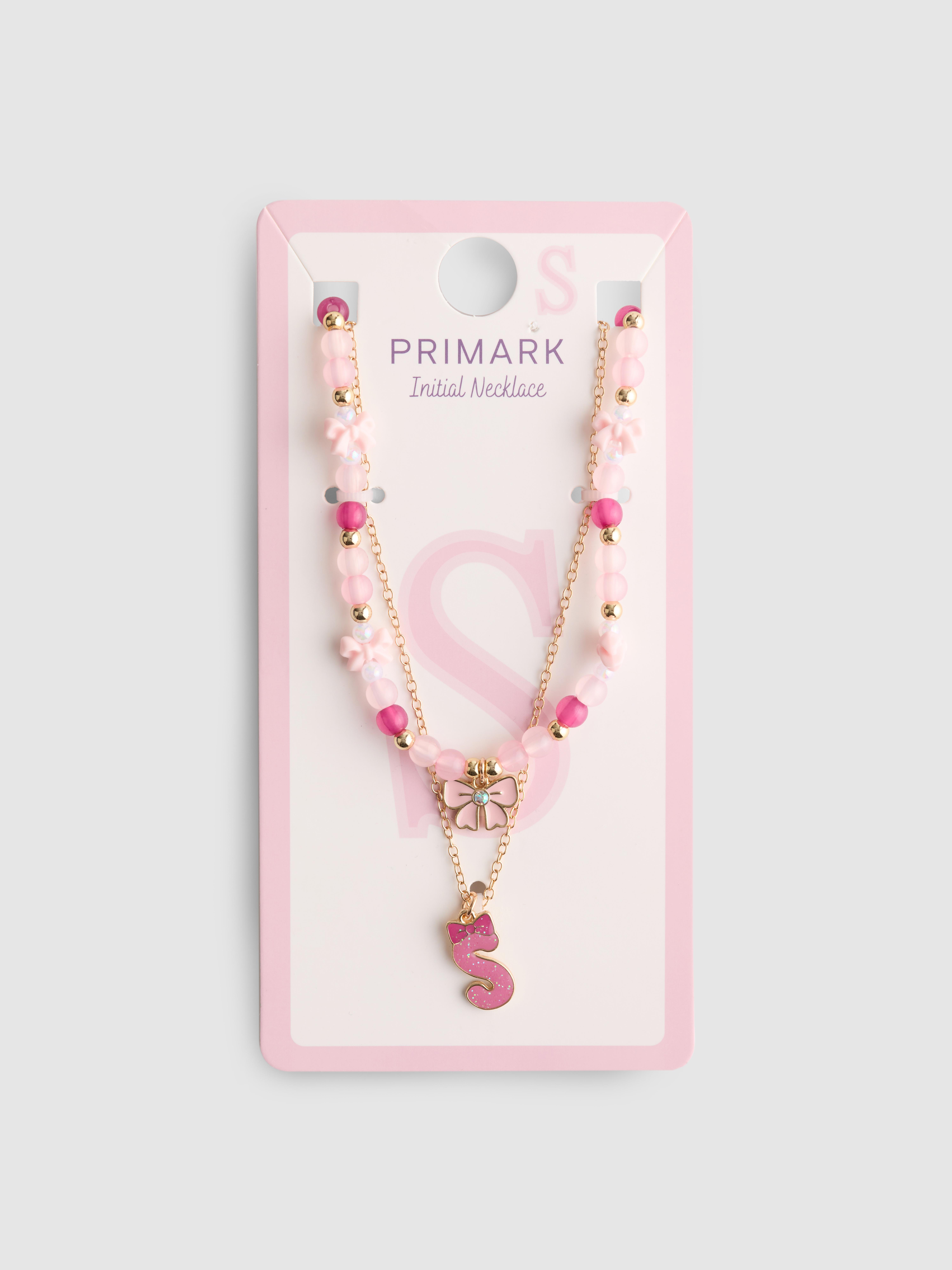 Initial Layered Beaded Necklace