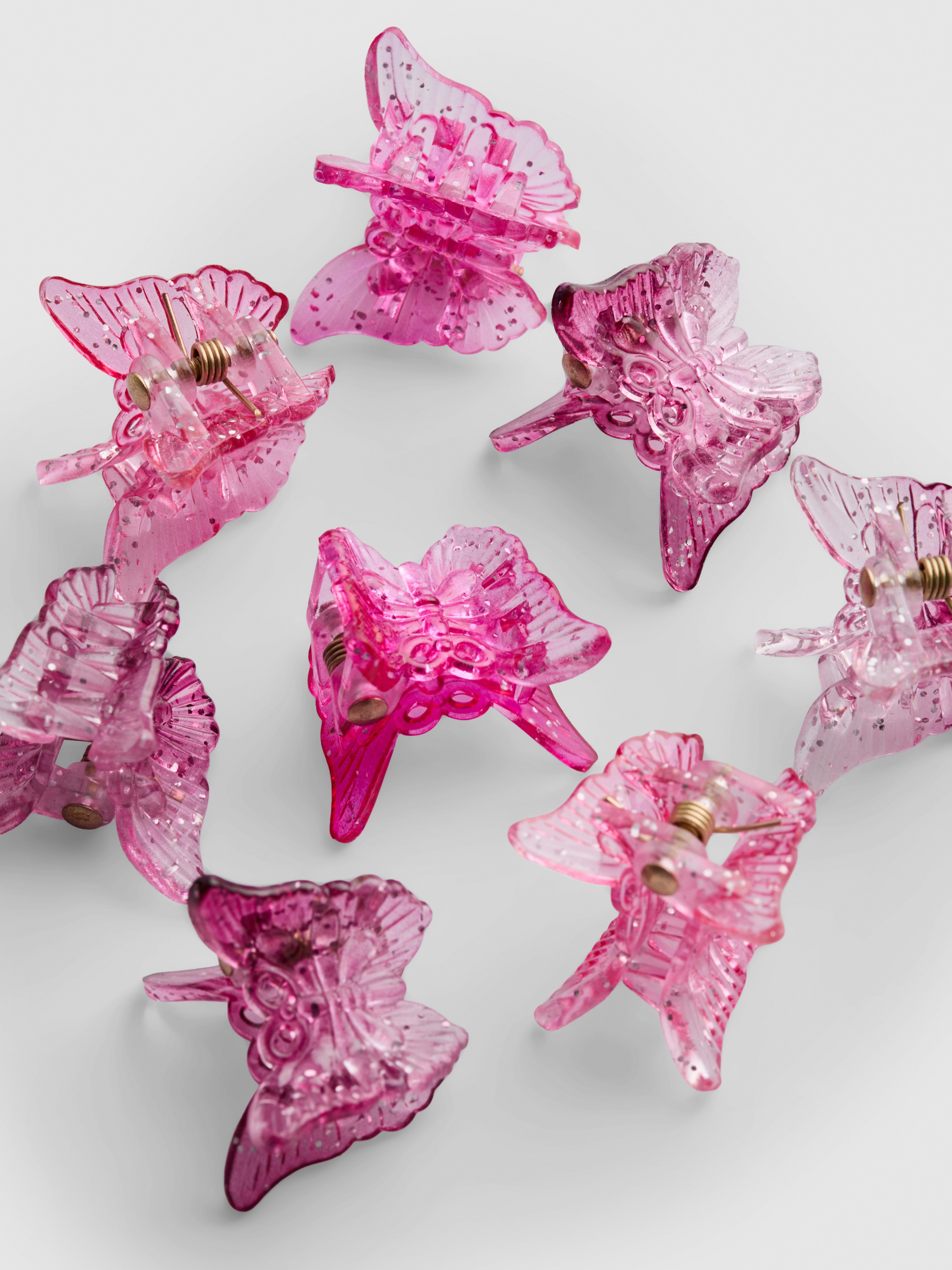 8-Pack Butterfly Hair Clips