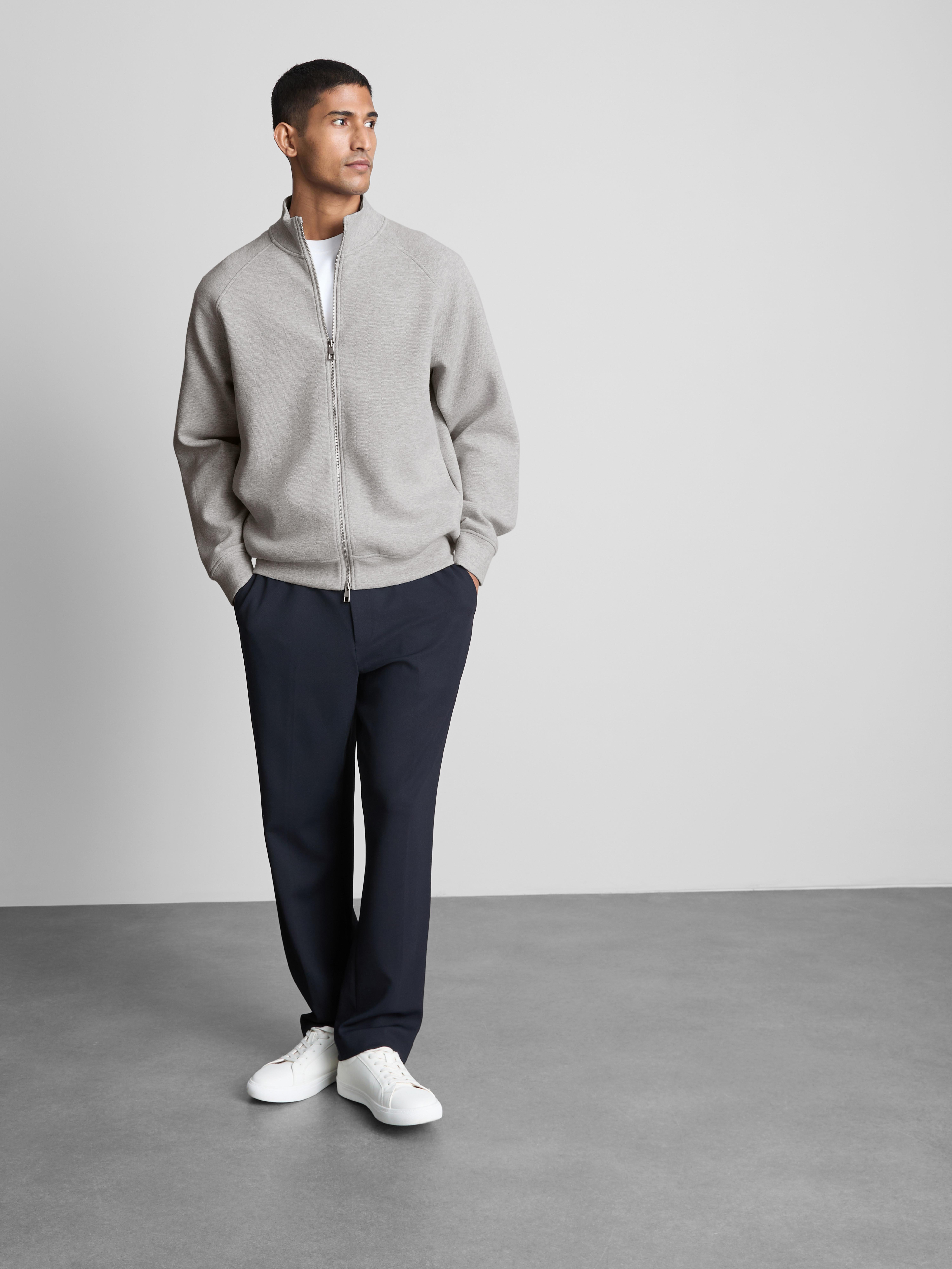 Cotton-Rich Zip-Through Sweatshirt