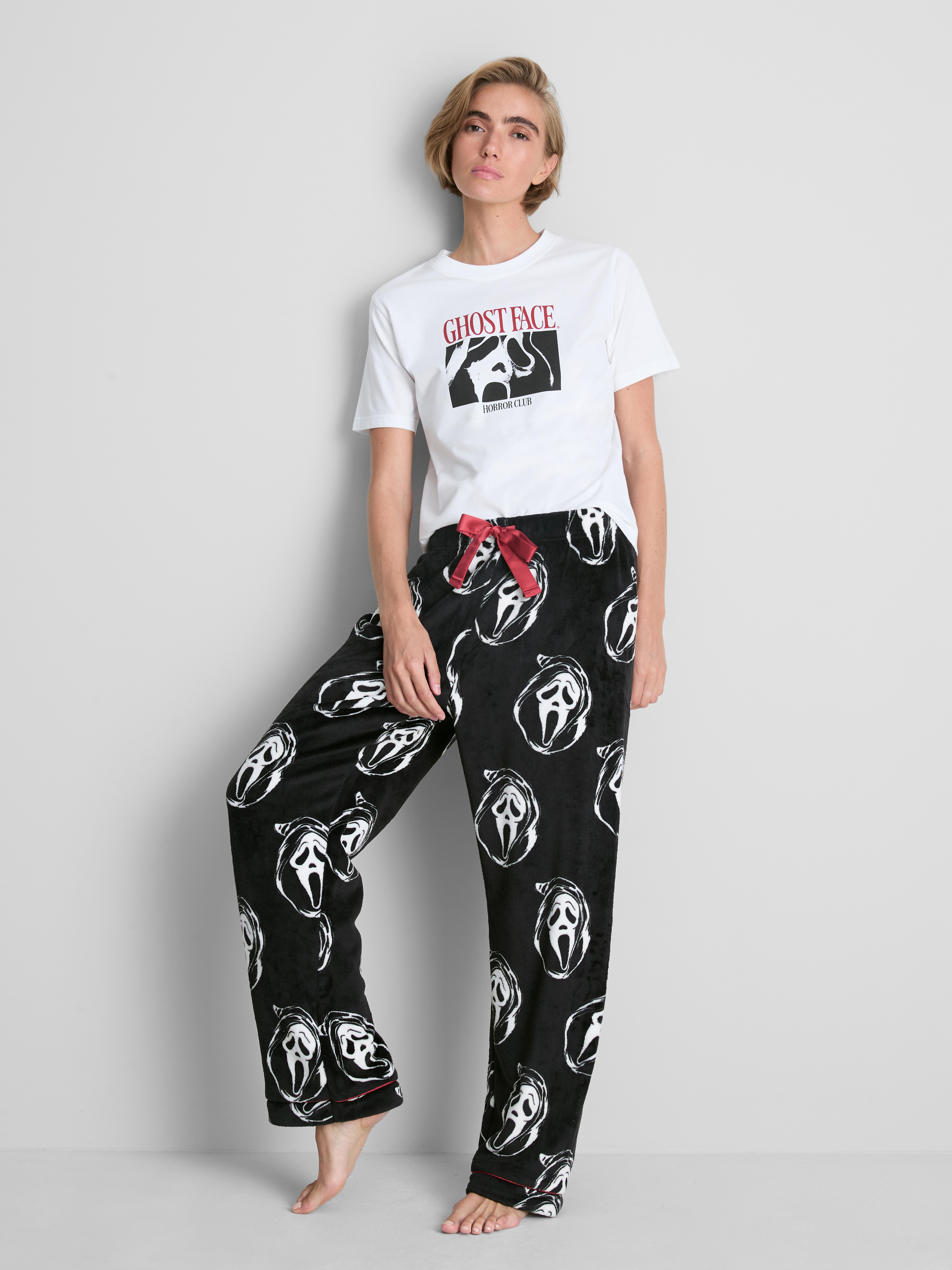 Scream Ghostface Cotton Rich Graphic Pajama Tee