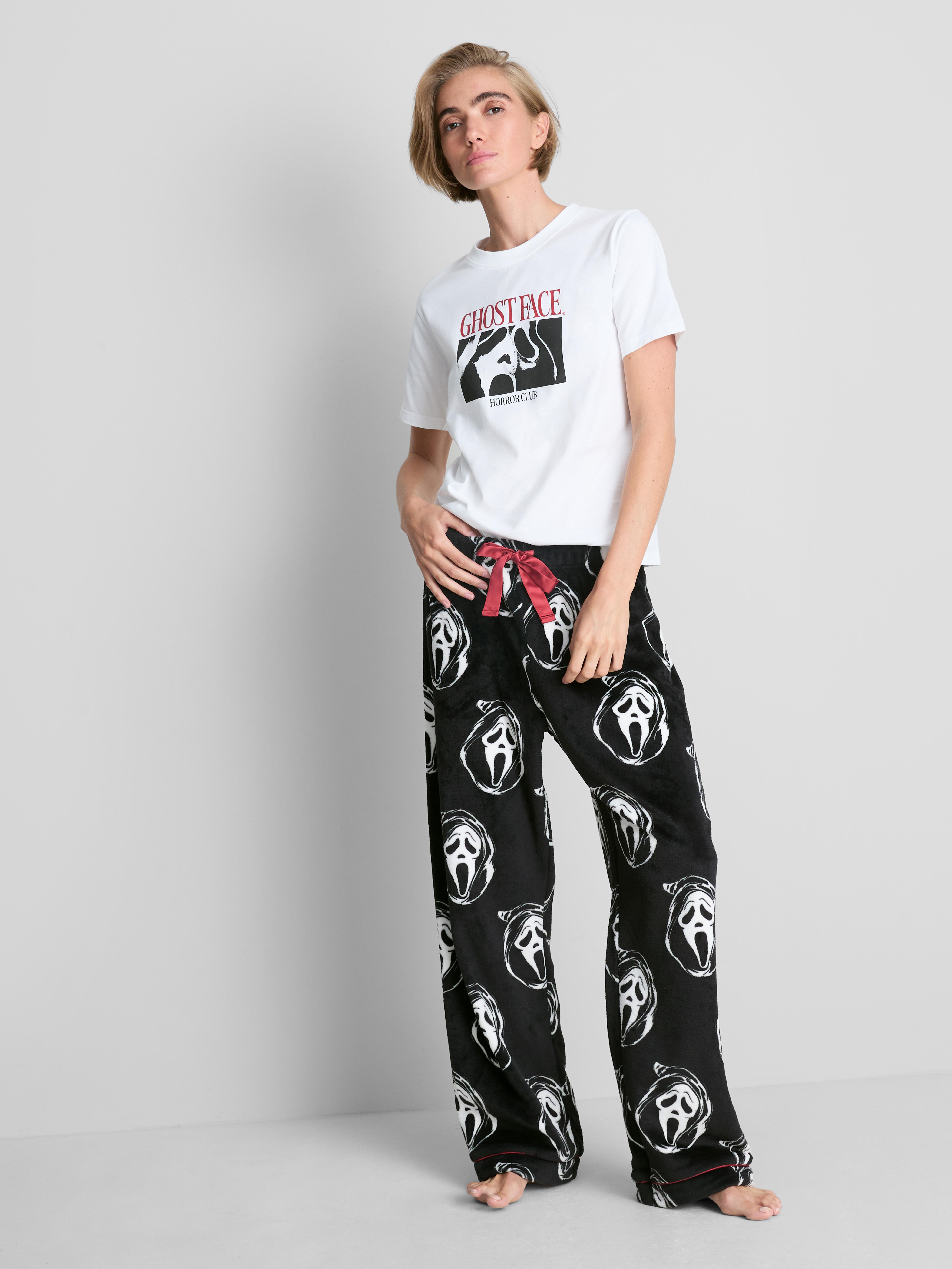 Scream Ghostface Plush Graphic Pajama Bottoms