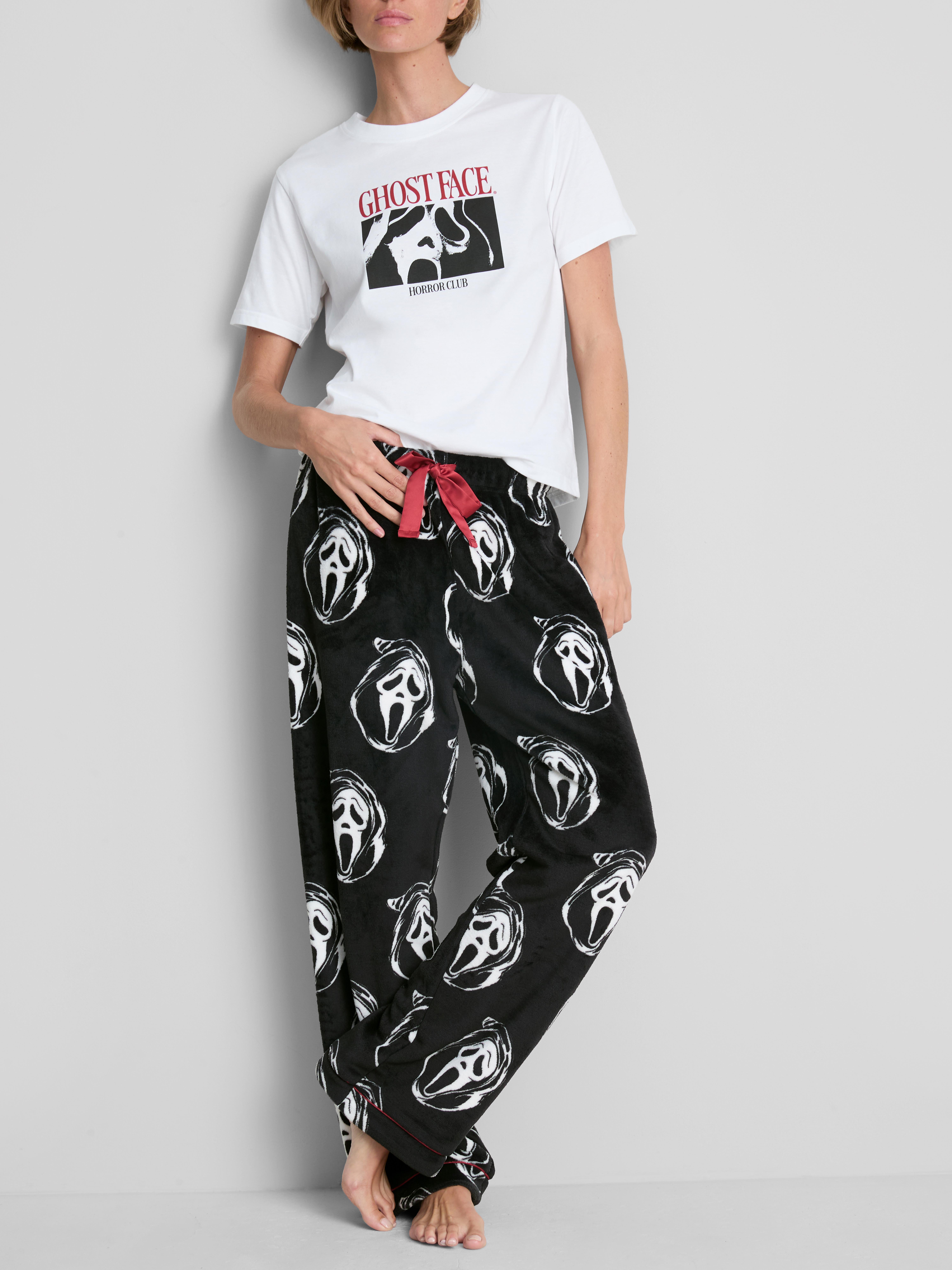 Scream Ghostface Plush Graphic Pajama Bottoms