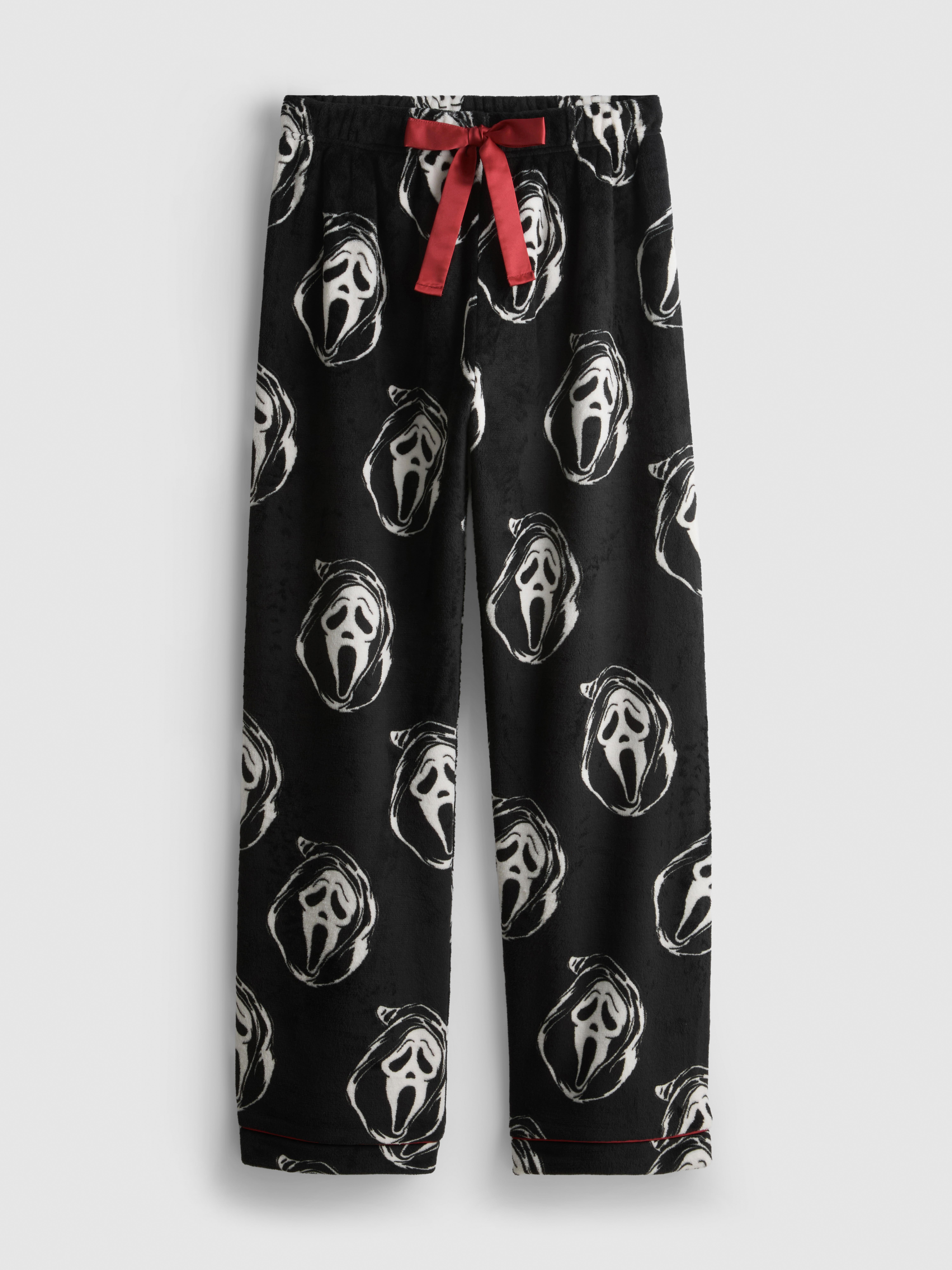 Scream Ghostface Plush Graphic Pajama Bottoms