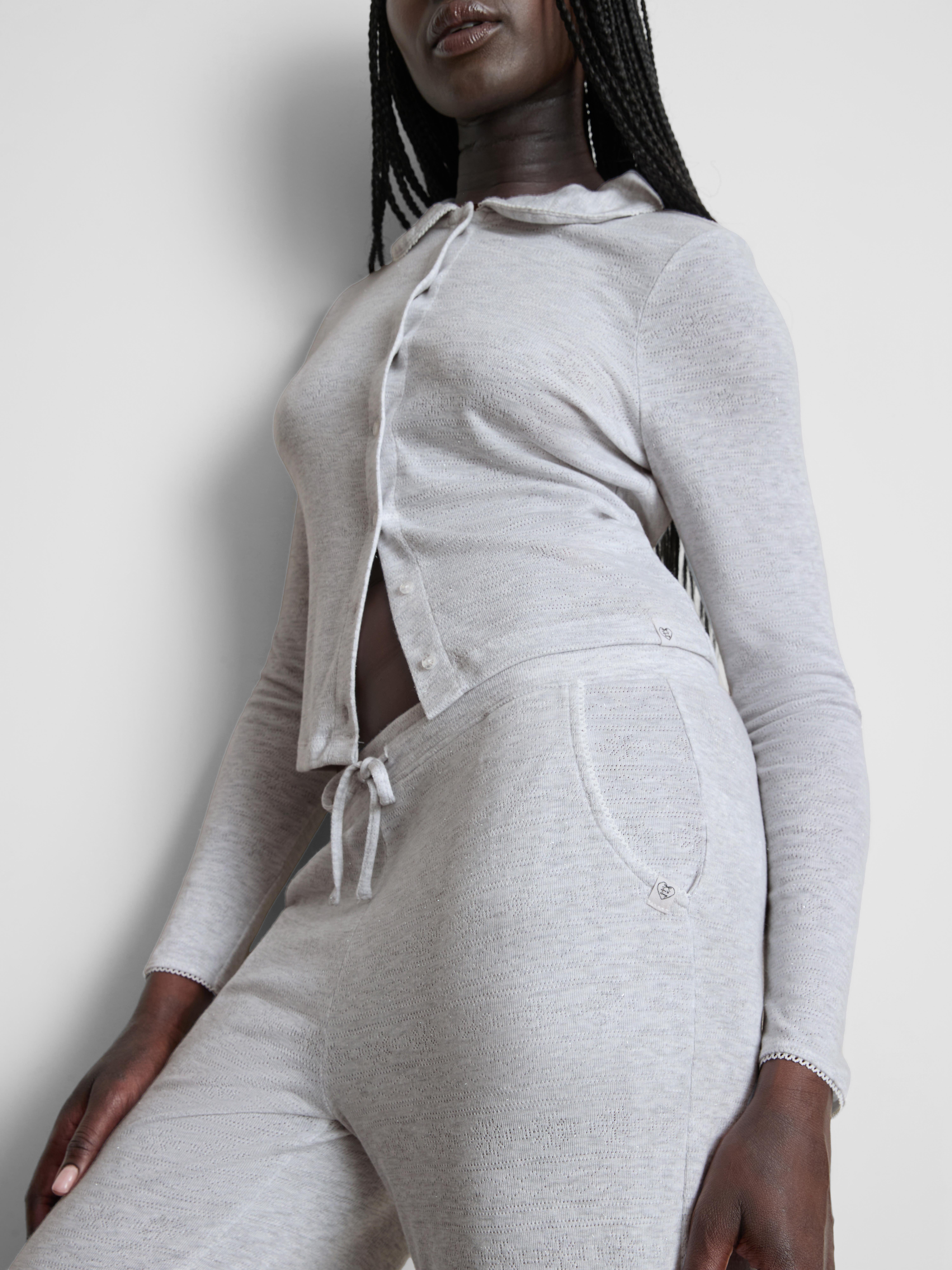 Love To Lounge Pointelle Straight Leg Pajama Bottoms