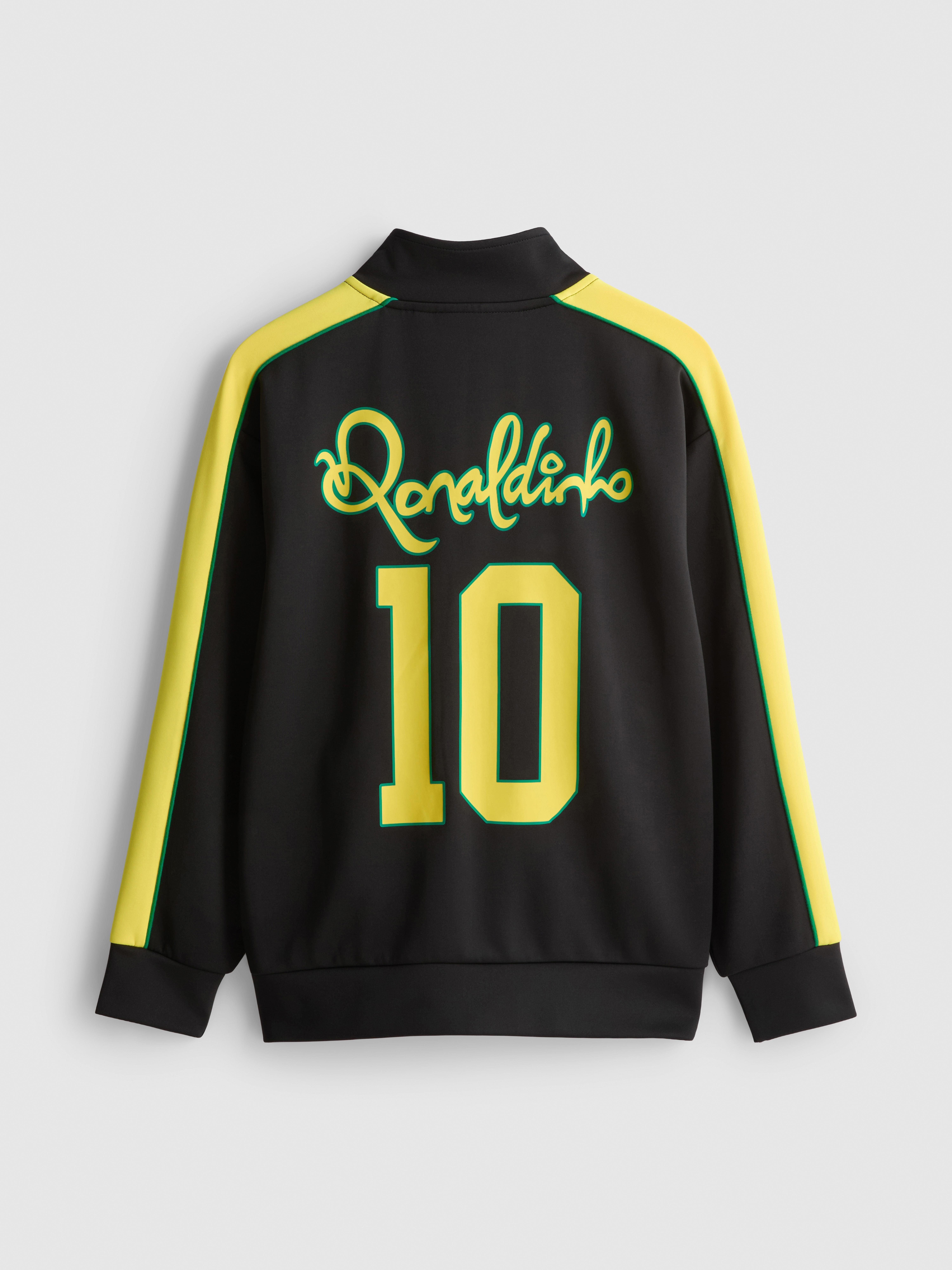 Boys Black 7-15yrs | Ronaldinho Zip-Up Sweatshirt | Primark