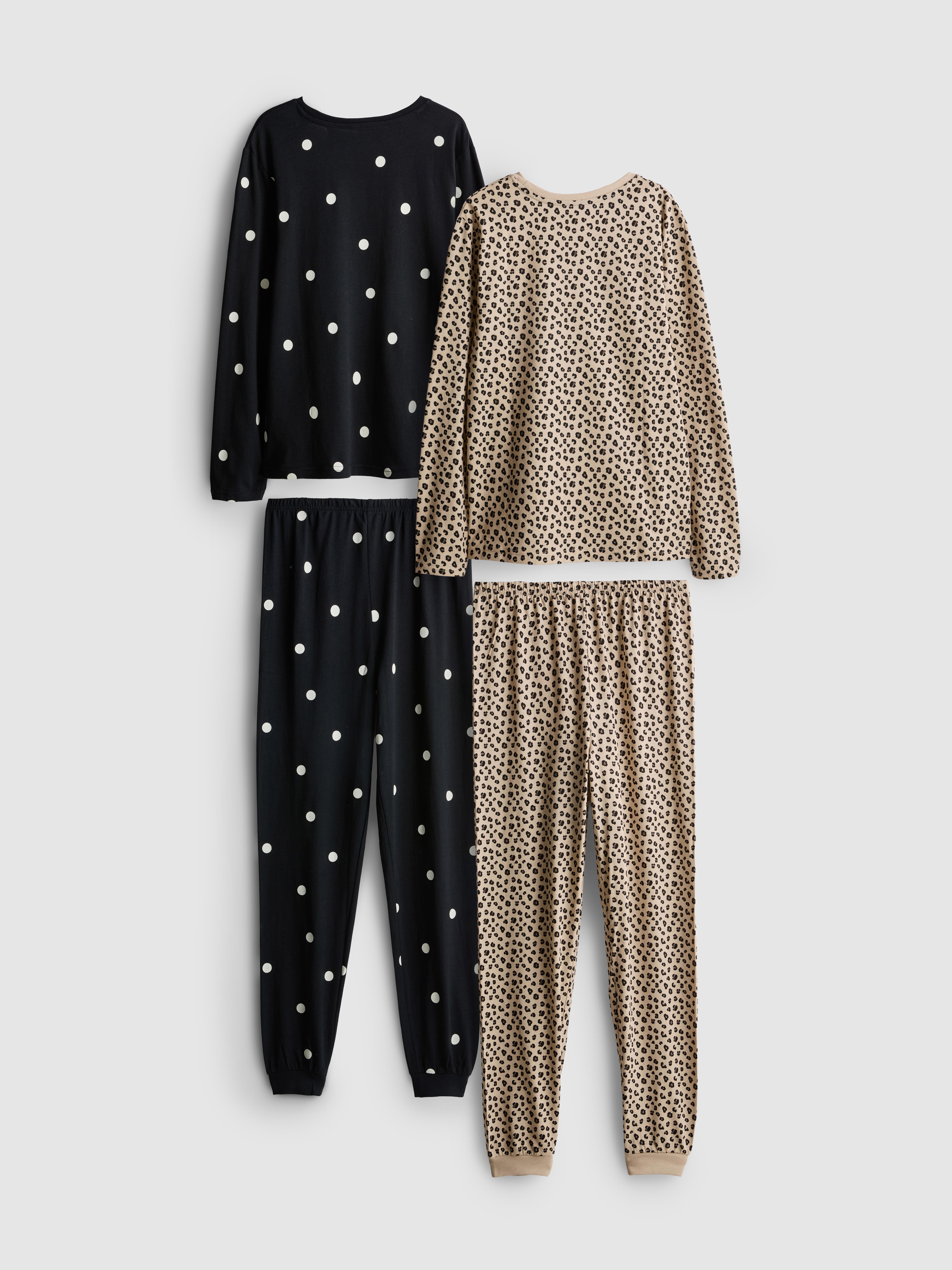 7-15 jr | Puur katoenen pyjama, set van 2