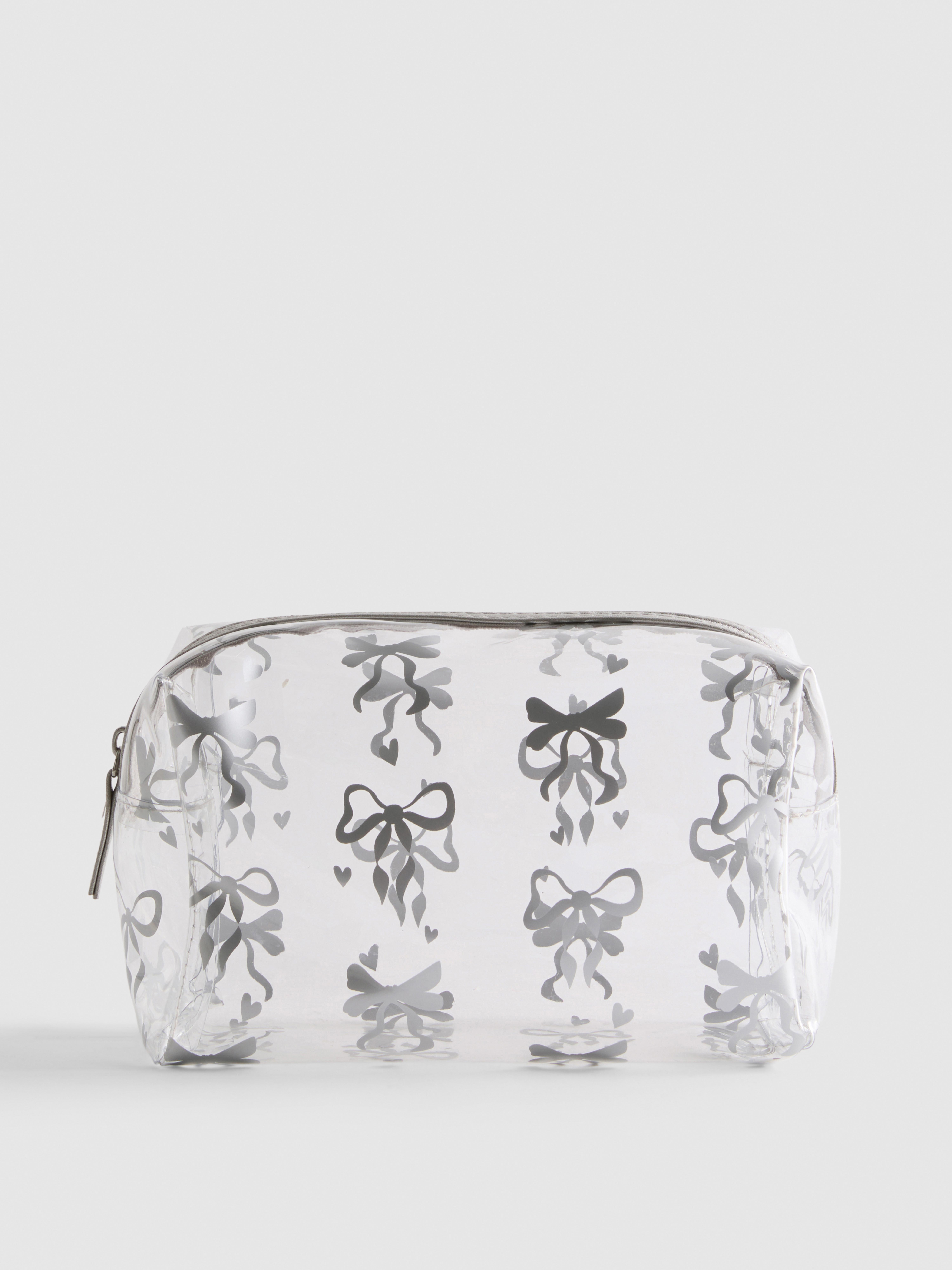 Bow Clear Makeup Bag