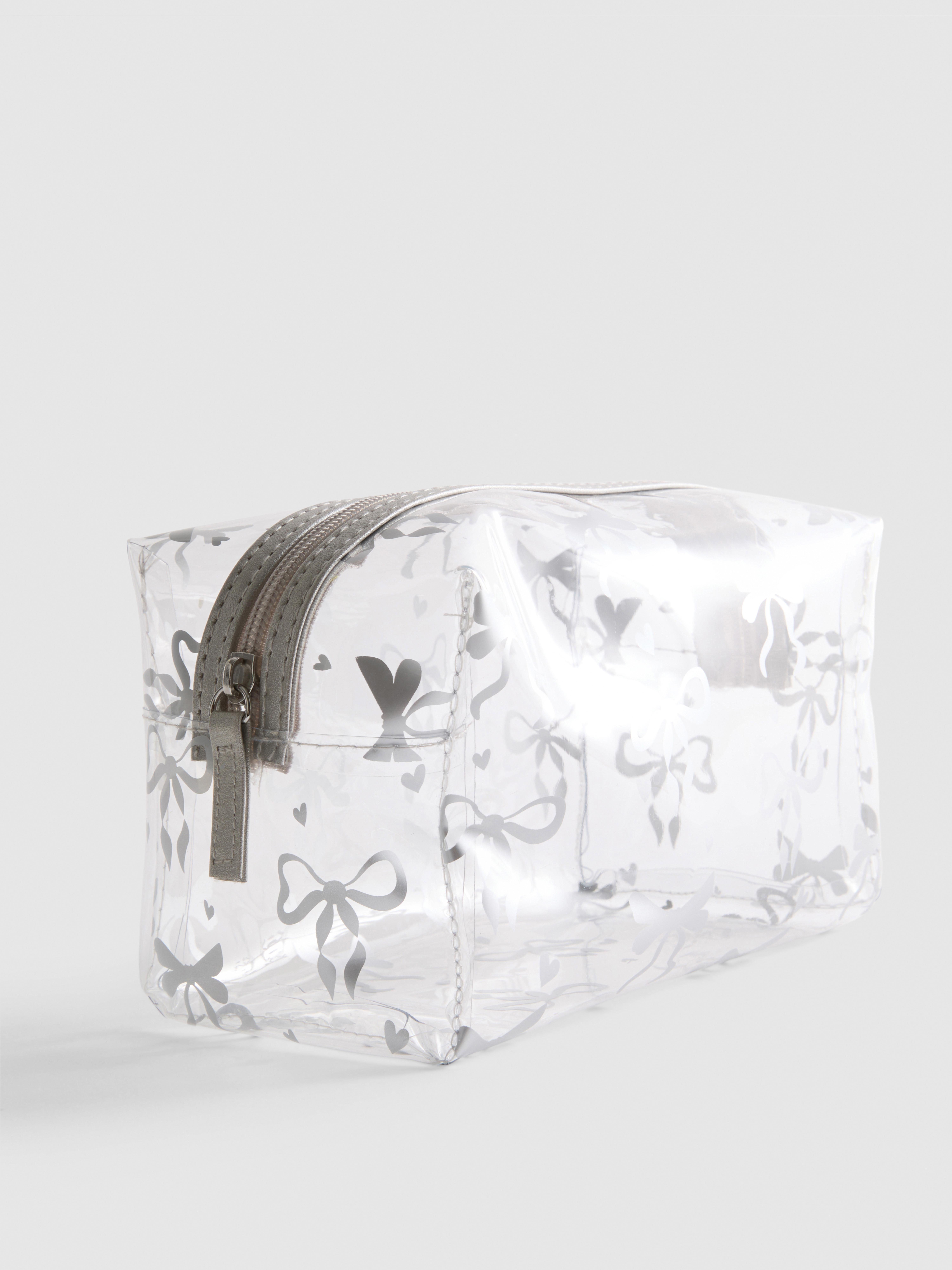 Bow Clear Makeup Bag