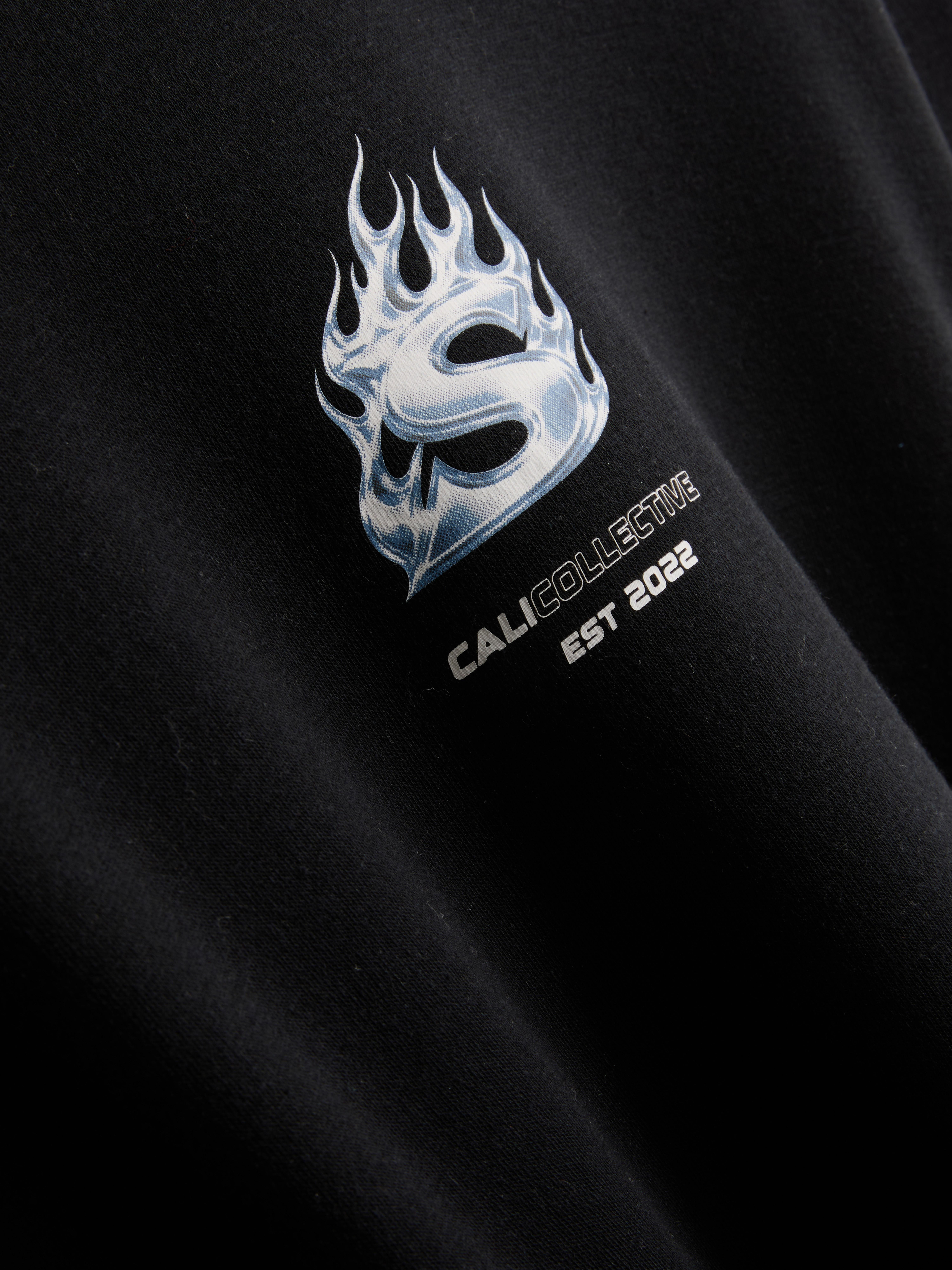 Cali Collective Cotton-Blend Graphic Hoodie
